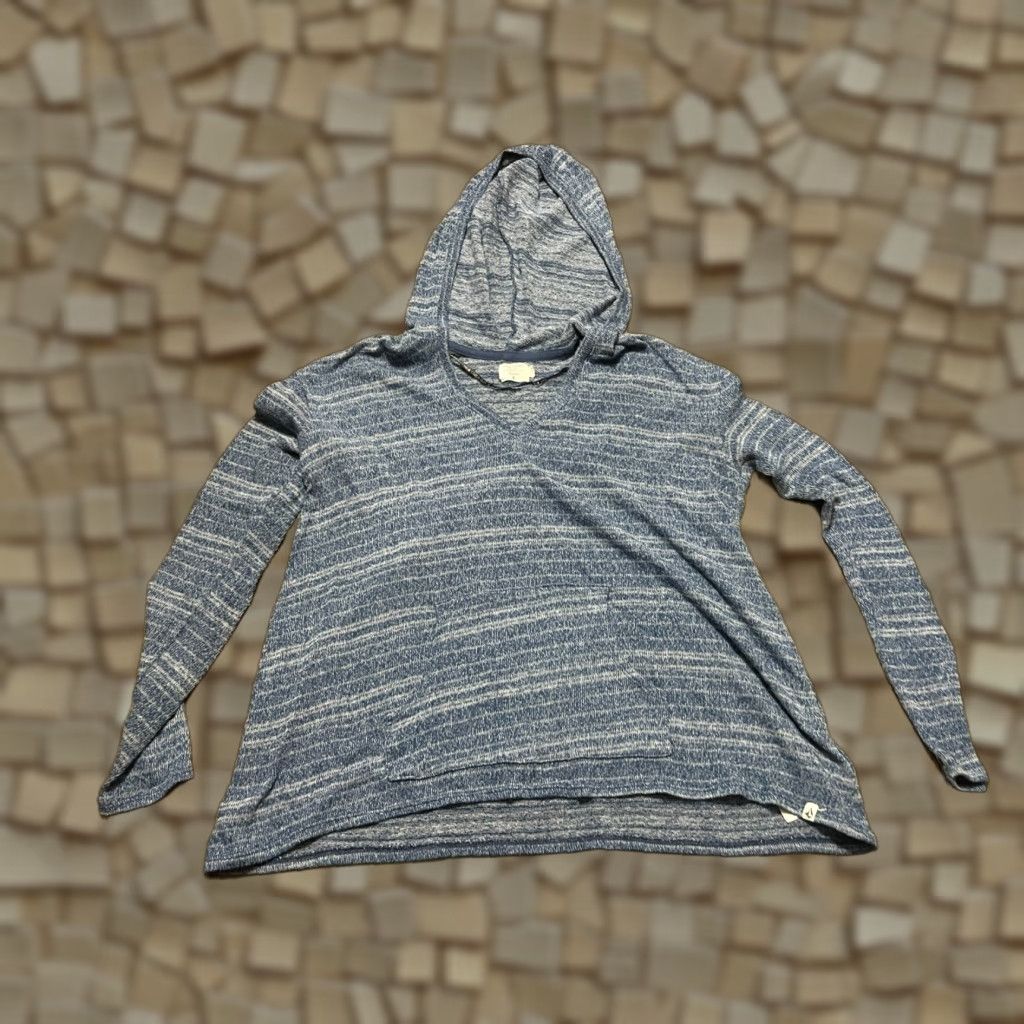 Volcom Volcom Hoodie Women's Medium Blue Pullover Long Sleeve V-neck Size M / US 6-8 / IT 42-44 - 1 Thumbnail