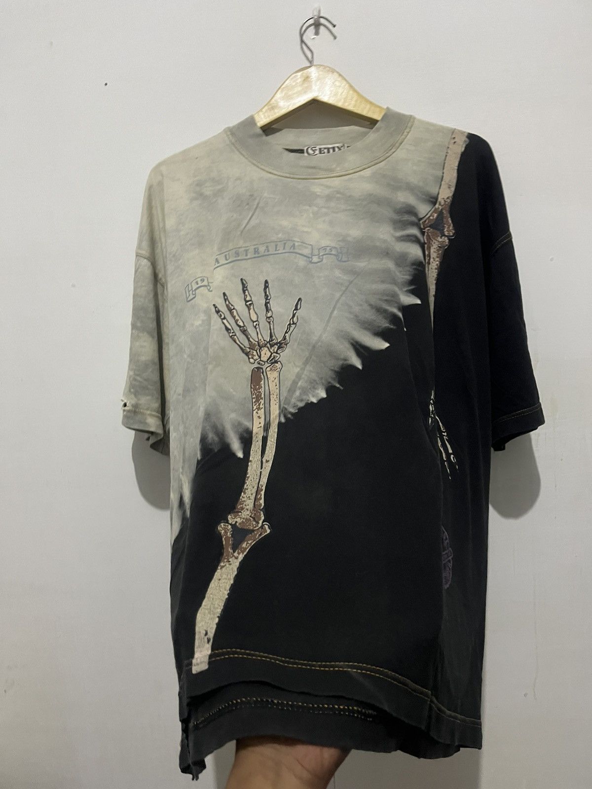Japanese Brand Vintage Skull Tie Die T-Shirt Cs Etic Size US XL / EU 56 / 4 - 5 Thumbnail
