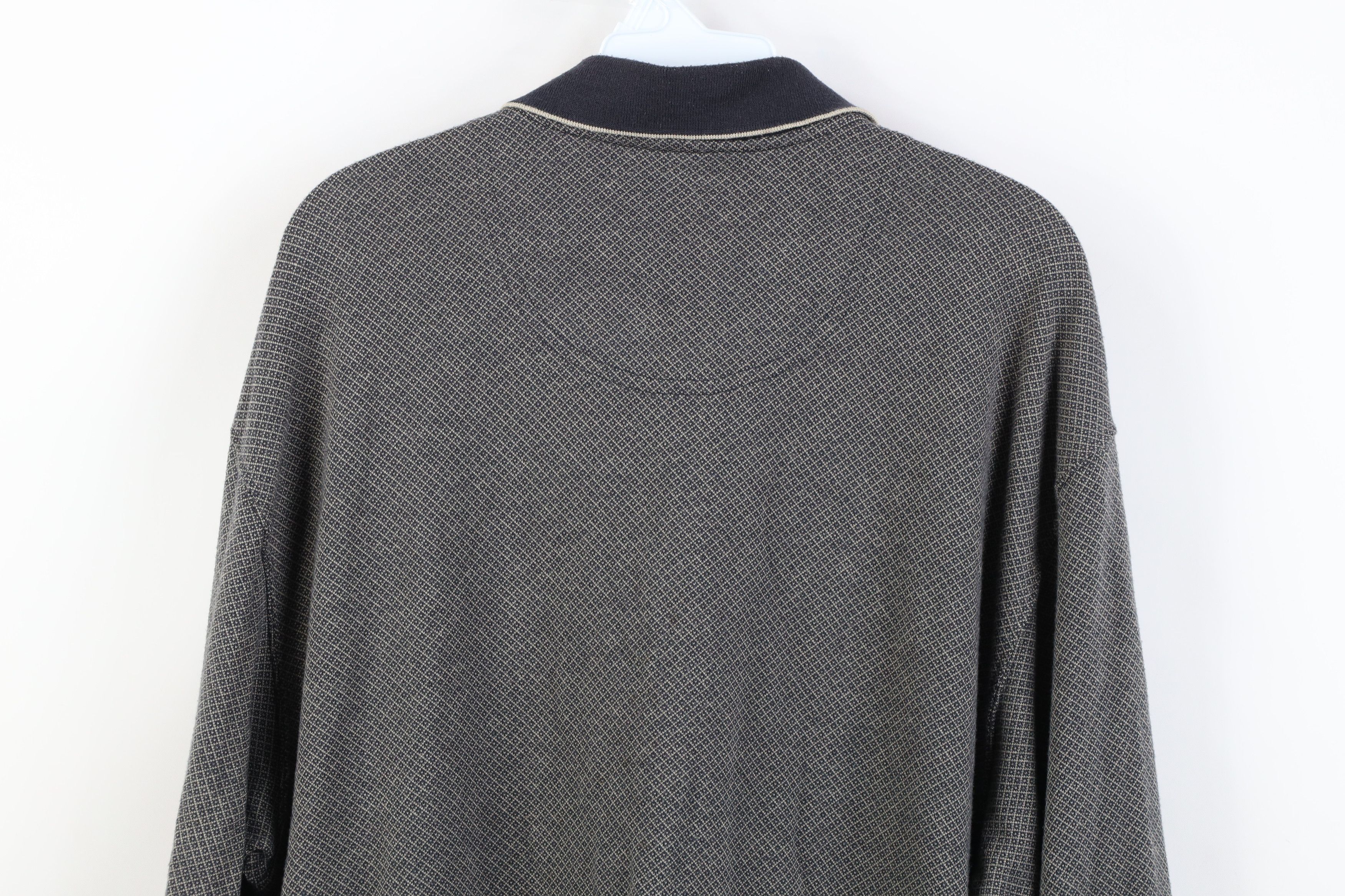 Vintage Vintage 90s Streetwear Knit Long Sleeve Rugby Polo Shirt Size US XL / EU 56 / 4 - 12 Thumbnail