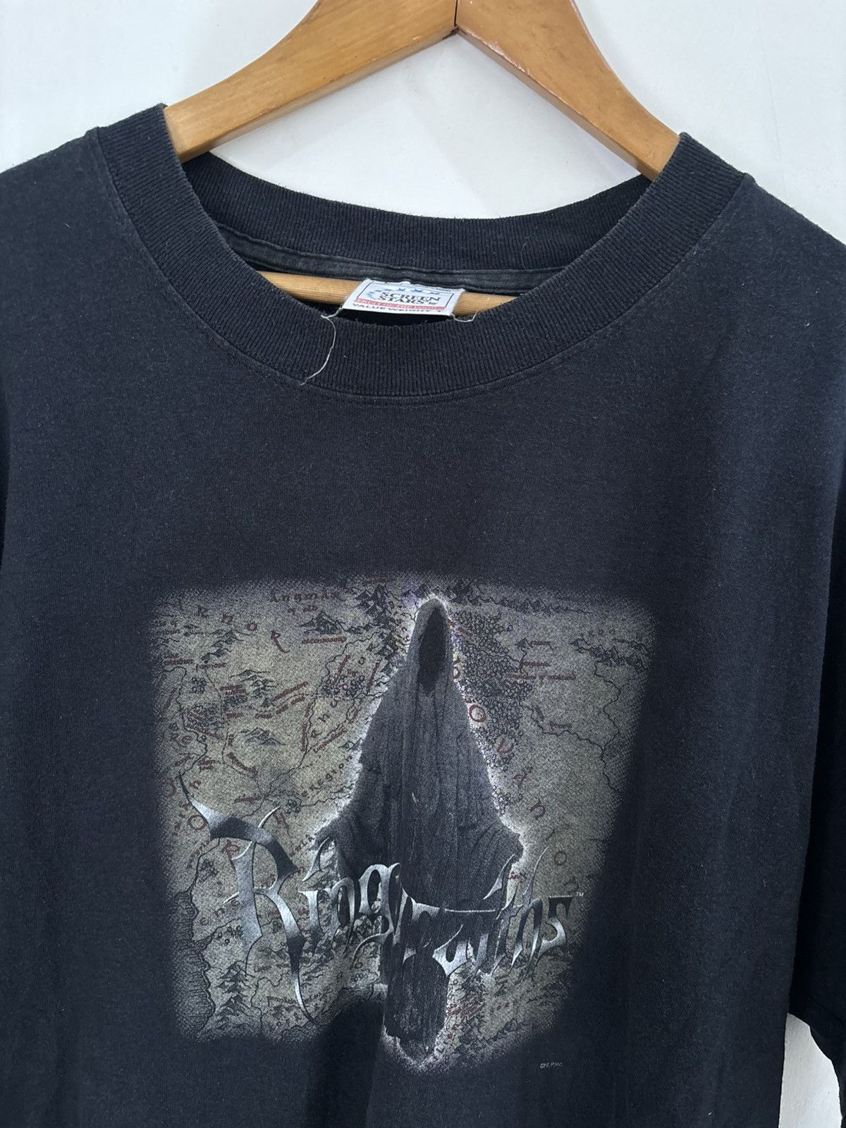 Vintage 2001 LORD OF THE RINGS RINGWRAITH MAP GRAPHIC TEE Size US L / EU 52-54 / 3 - 3 Thumbnail