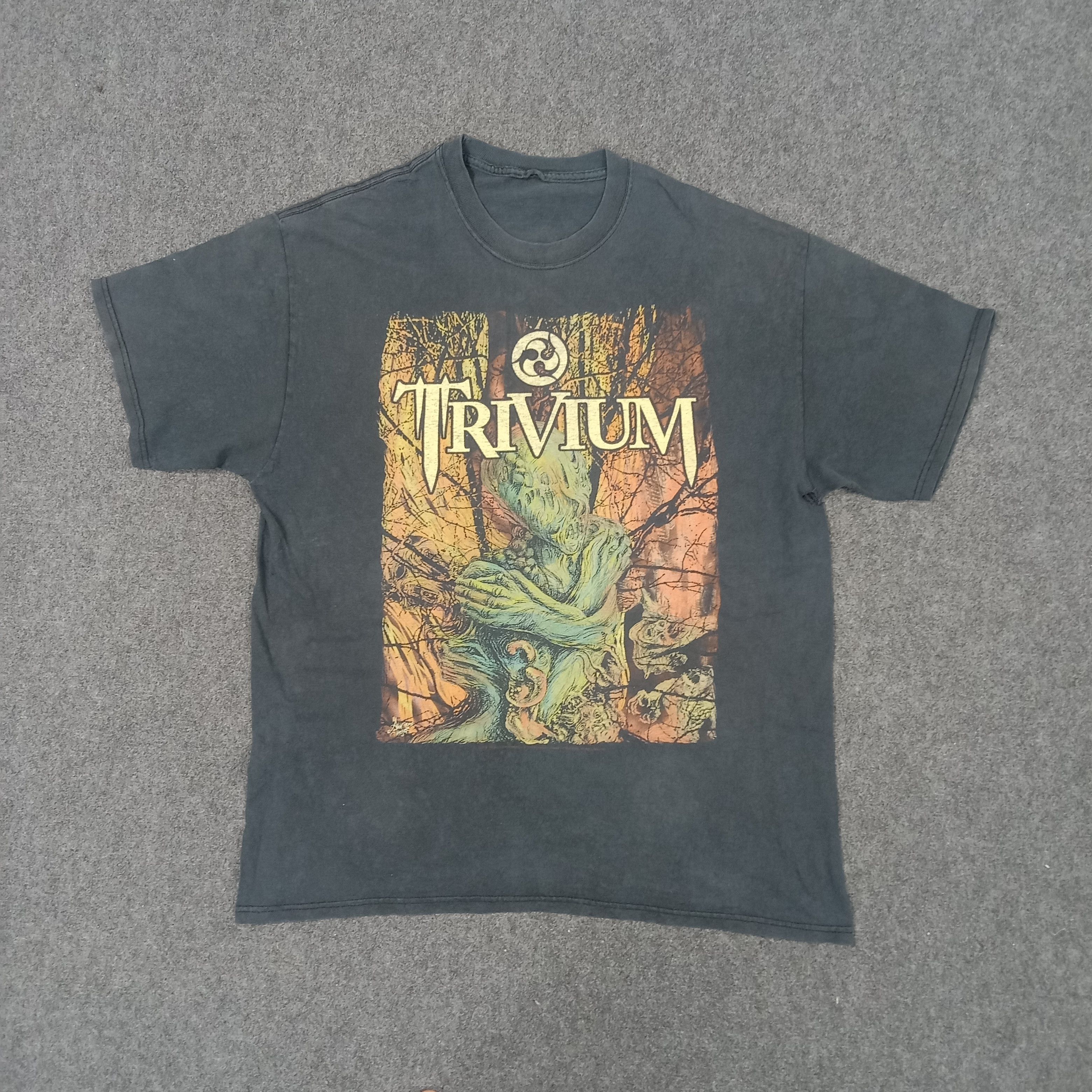 Band Tees × Vintage Trivium American Heavy Metal Band Tshirt Size US L / EU 52-54 / 3 - 1 Thumbnail