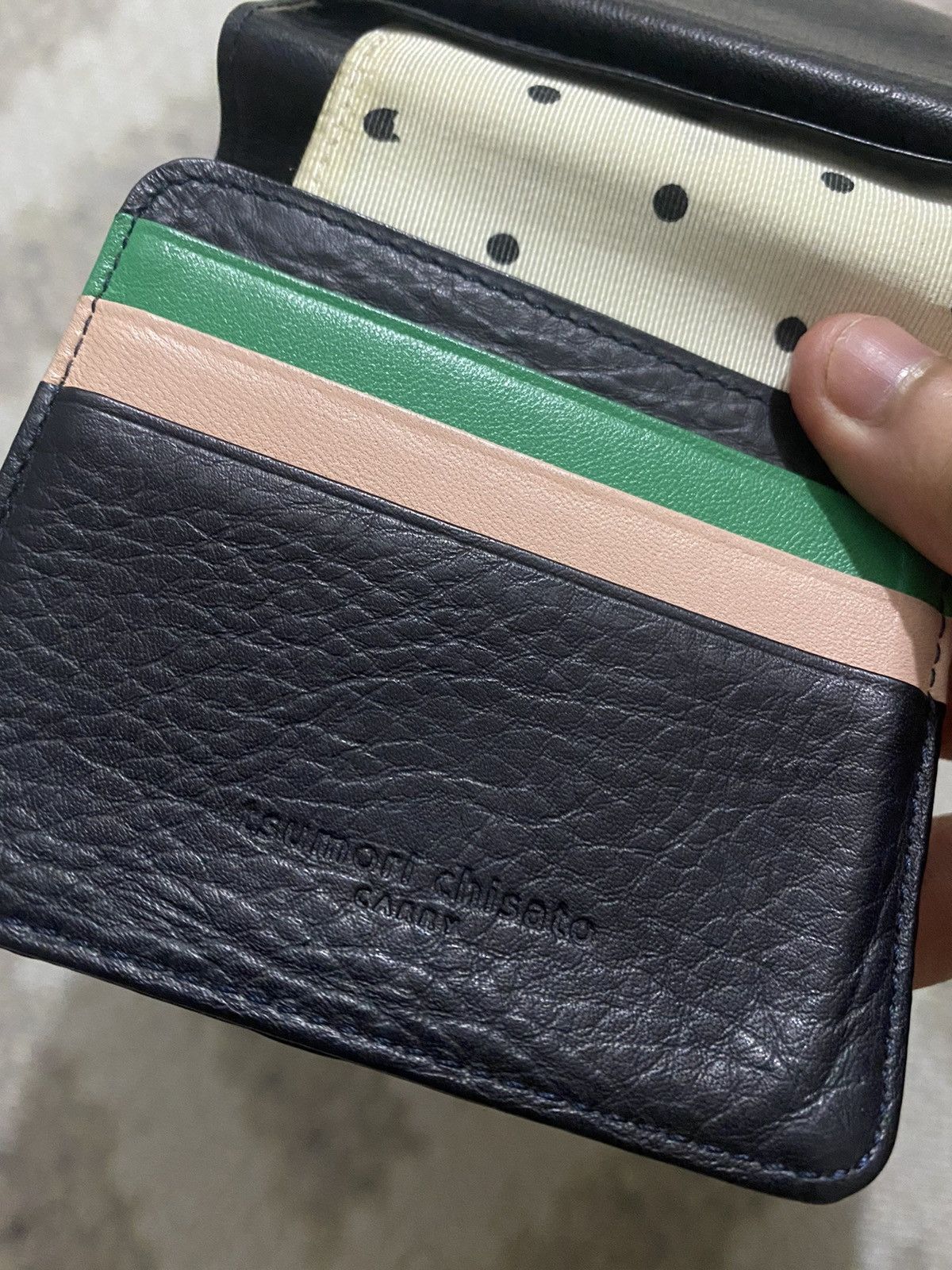 Genuine Leather × Issey Miyake × Tsumori Chisato Tsumori Chisato Leather Small Bifold Wallet Spellout Size ONE SIZE - 7 Thumbnail