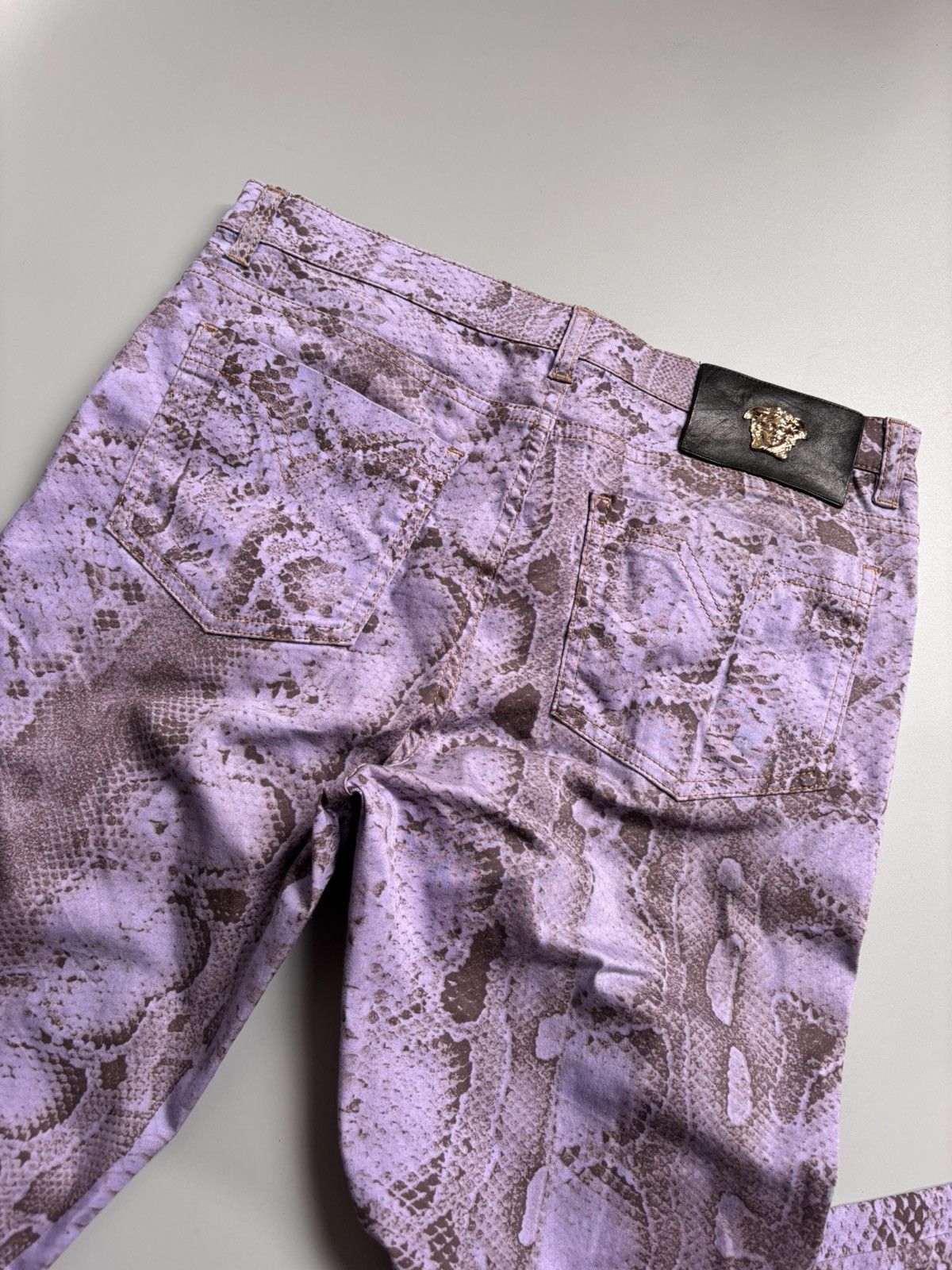 Versace Versace snake design jeans Size 31" - 4 Thumbnail