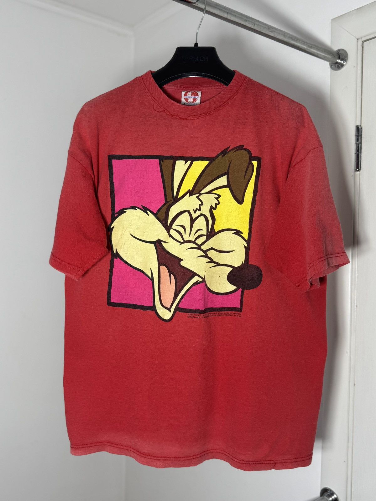 Warner Bros Vintage Six Flags Looney Tunes Wile E Coyote 1991 XL Size US XL / EU 56 / 4 - 1 Thumbnail