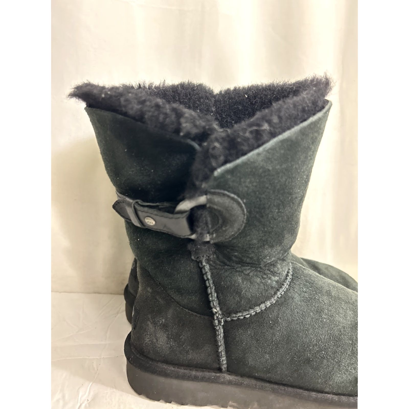 Ugg UGG Nash Buckle 1012446 Boot Women's Size 8 Black Suede Size US 8 / IT 38 - 4 Thumbnail