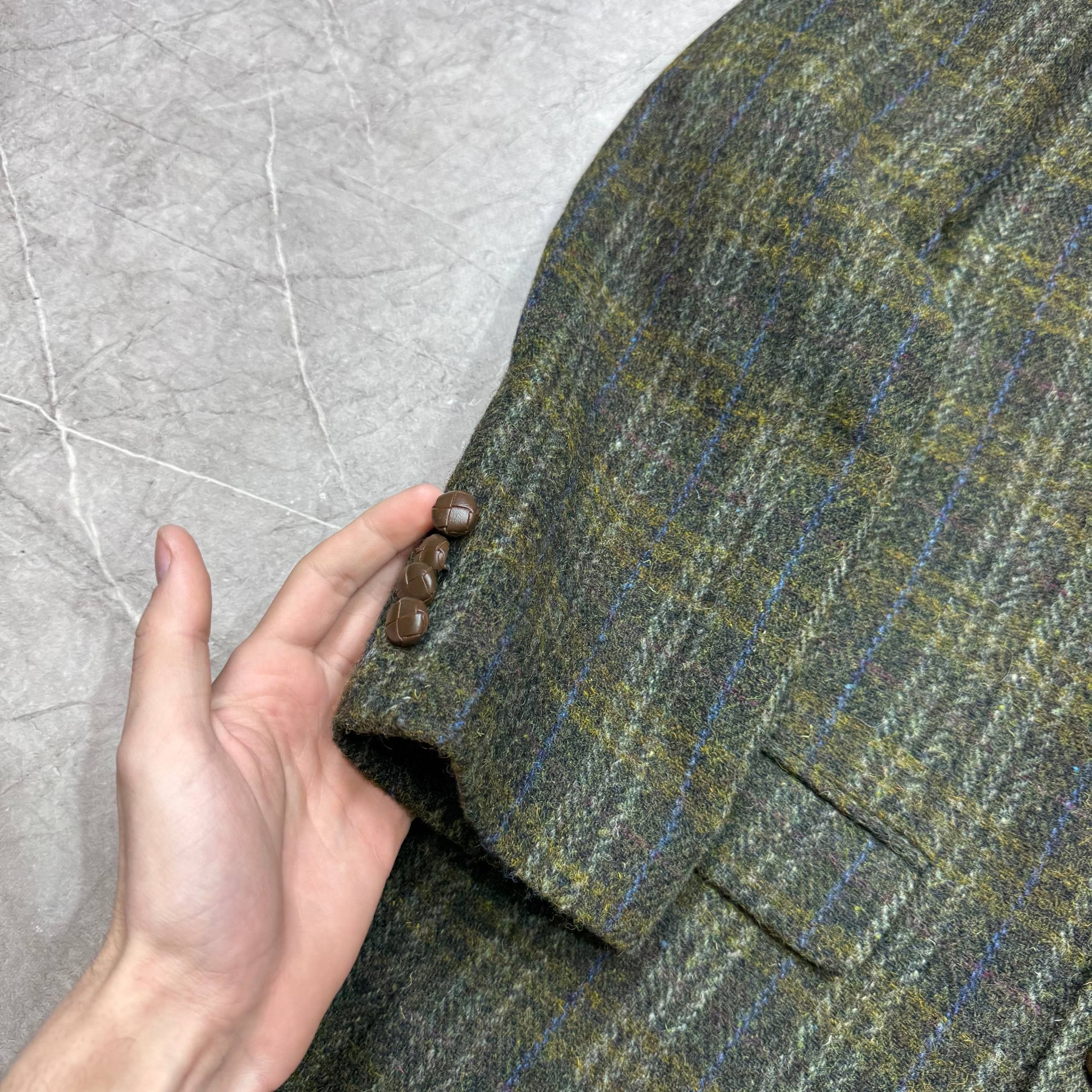 Harris Tweed Harris Tweed Blazer Handwoven 80s Scottish Wool Herringbone Size US S / EU 44-46 / 1 - 6 Thumbnail