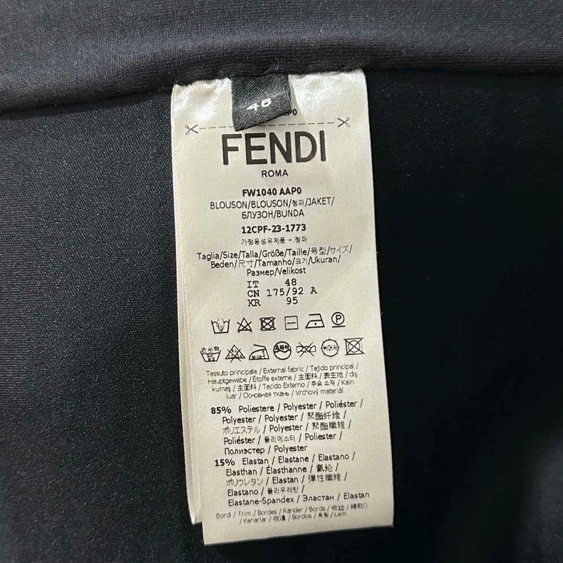 Fendi Full Print Zipper Jacket by Fendi Size XL / US 12-14 / IT 48-50 - 6 Thumbnail