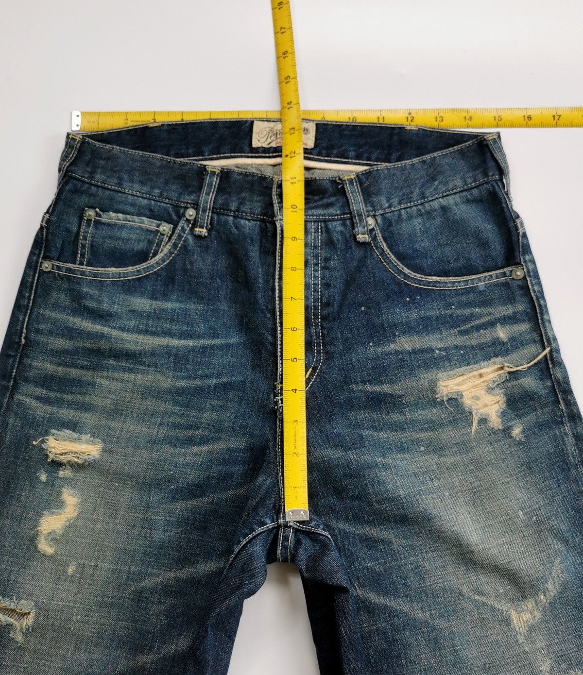 Japanese Brand Jorts Baggy Pensee Japan Repaired Denim JNCO Size US 30 / EU 46 - 12 Thumbnail