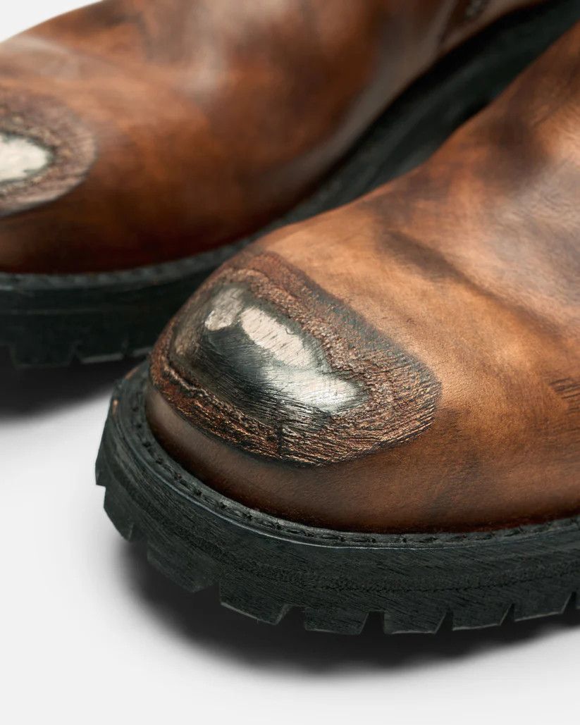Acne Studios o1s1v1r1oon0825 Leather Ankle Boot in Brown Size US 9 / EU 42 - 6 Thumbnail
