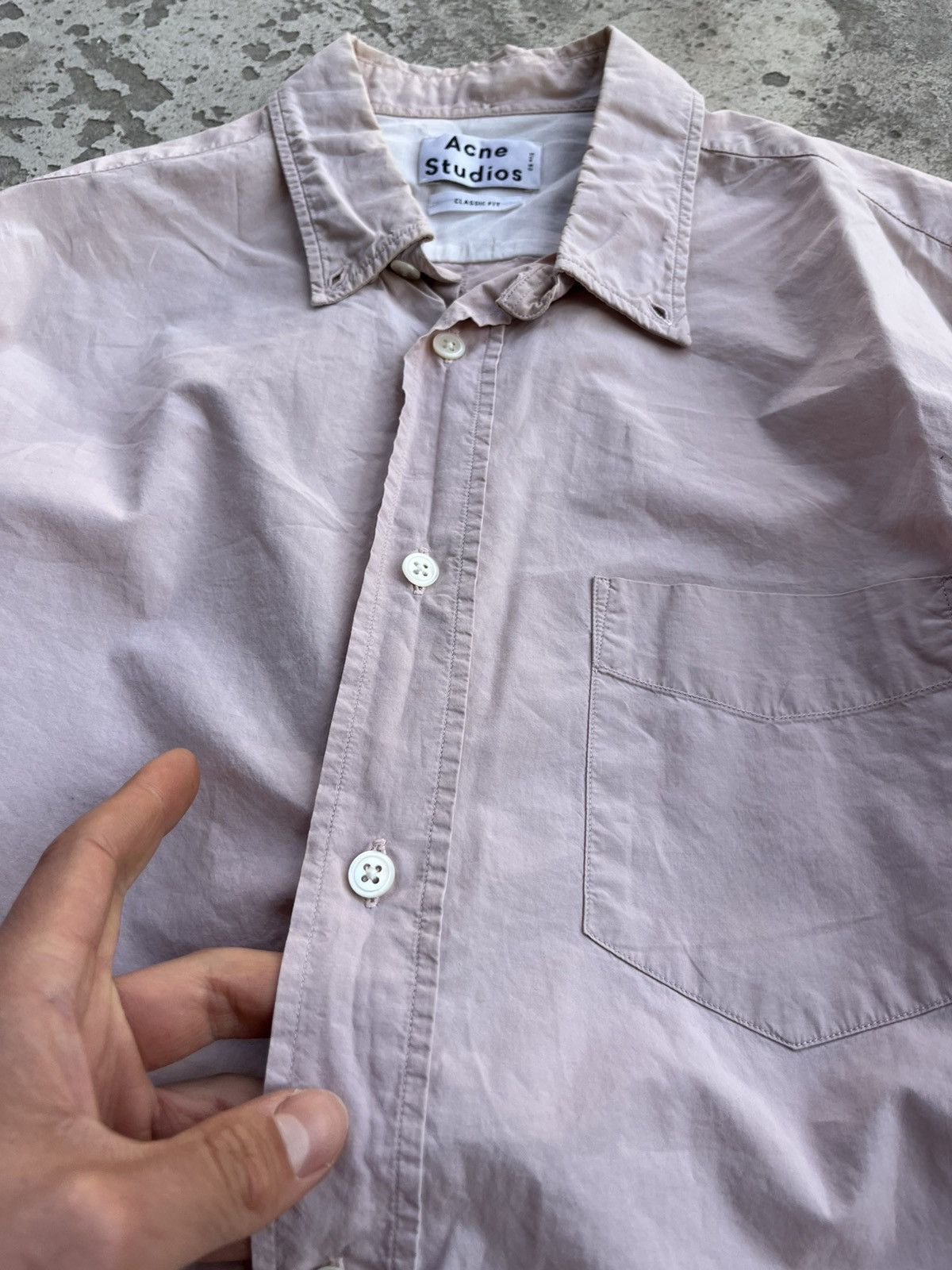 Acne Studios FW14 Acne Studios Isherwood Pop Classic Fit ButtonDown Shirt Size US M / EU 48-50 / 2 - 5 Thumbnail