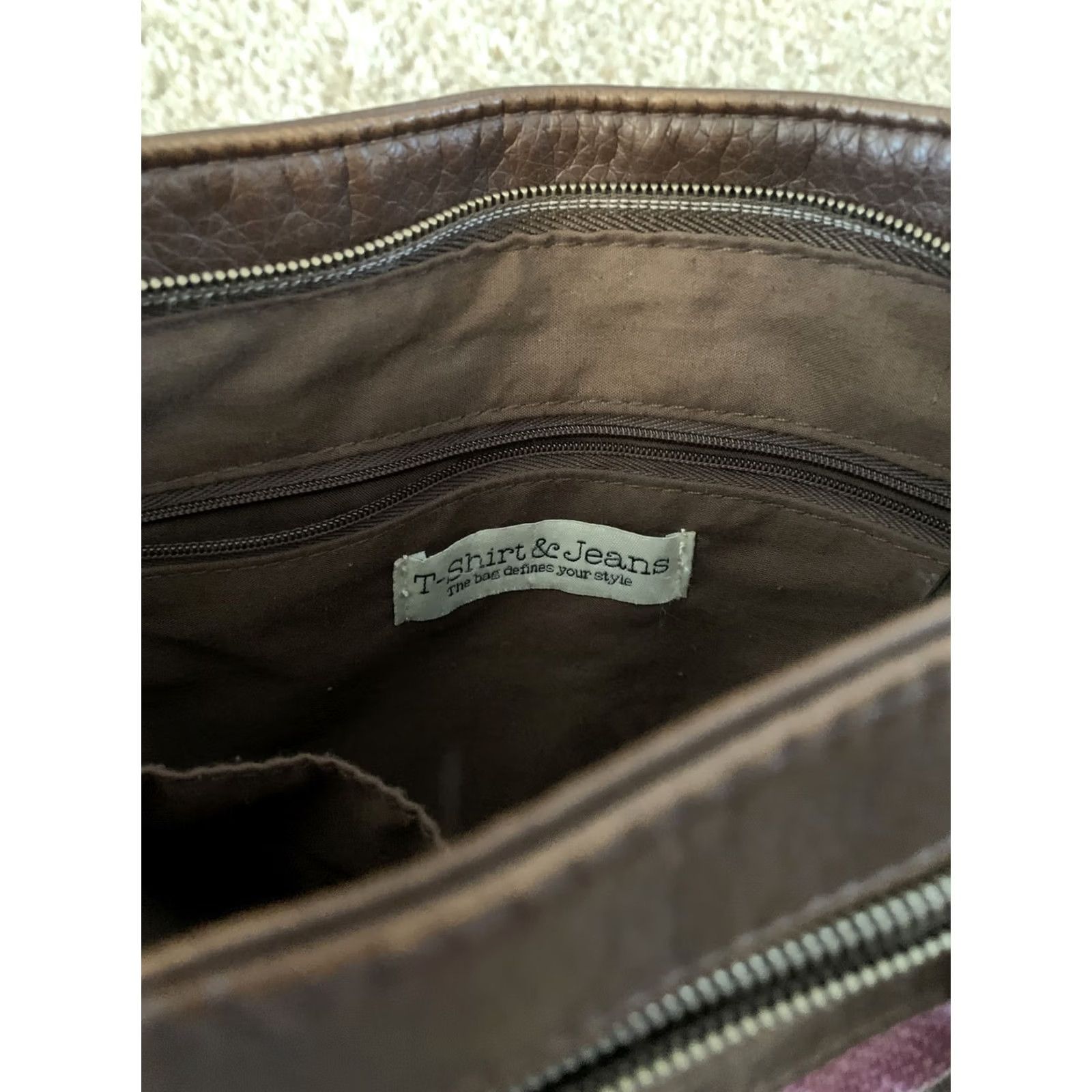 J Brand T-Shirt &Jeans Bag Crossbody Womens Medium Multicolor USA Faux Leather Zipper Pocket Adjustable Shoulder Strap Concealed Zipper Size M / US 6-8 / IT 42-44 - 3 Thumbnail