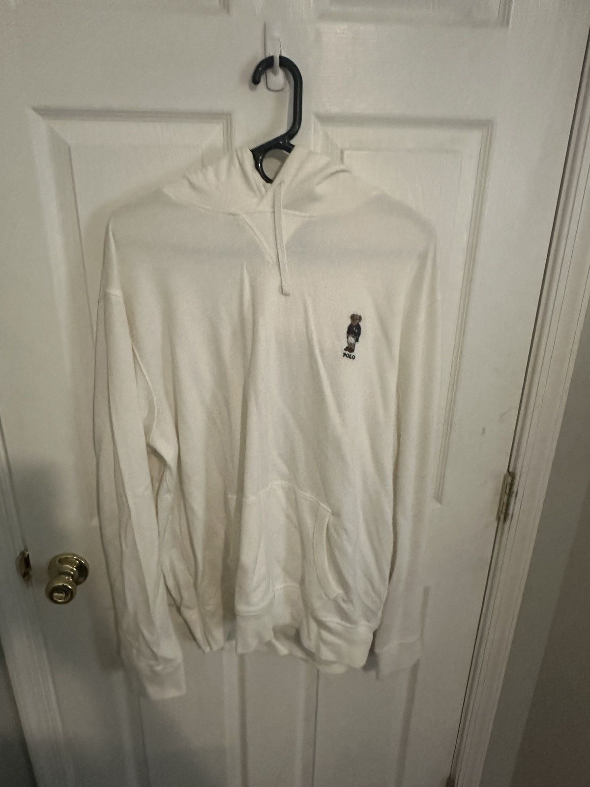 Polo Ralph Lauren White Polo Hoodie Bear Logo Size US XL / EU 56 / 4 - 1 Thumbnail