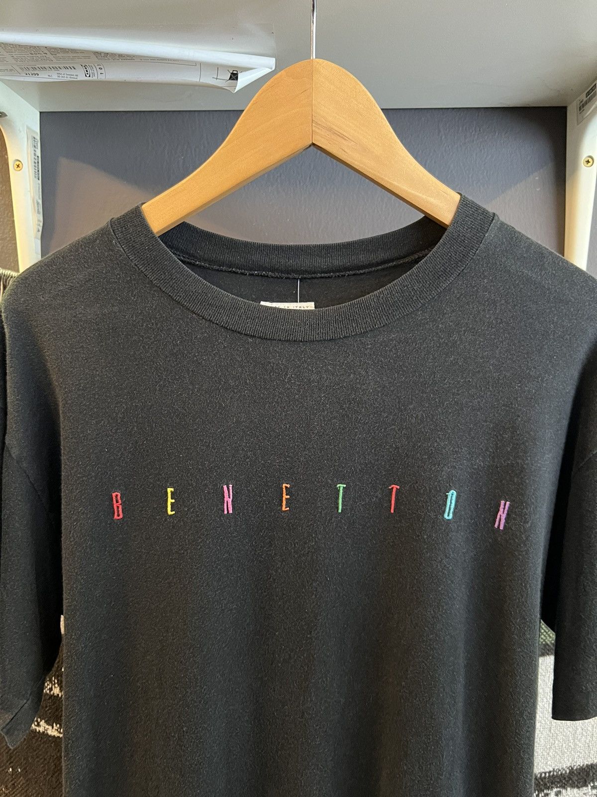 Benetton × Designer × Vintage Vintage Benetton Spellout Size US M / EU 48-50 / 2 - 2 Thumbnail