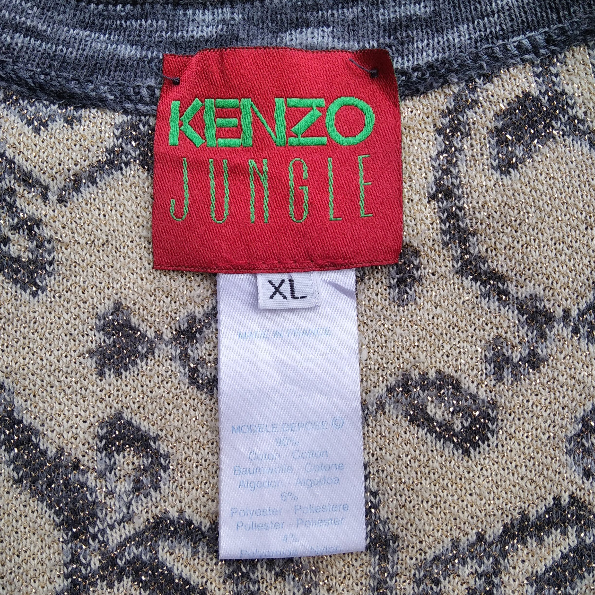 Kenzo KENZO Jungle Gold Floral Pattern Knit T-Shirt Size M / US 6-8 / IT 42-44 - 7 Thumbnail