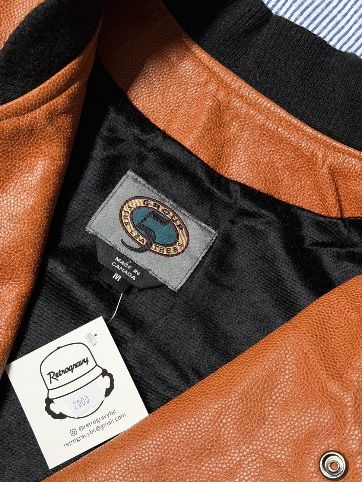 Spalding Vintage 90s Spalding NBA Basketball Leather Jacket 1 of 1 XL Size US XL / EU 56 / 4 - 7 Thumbnail