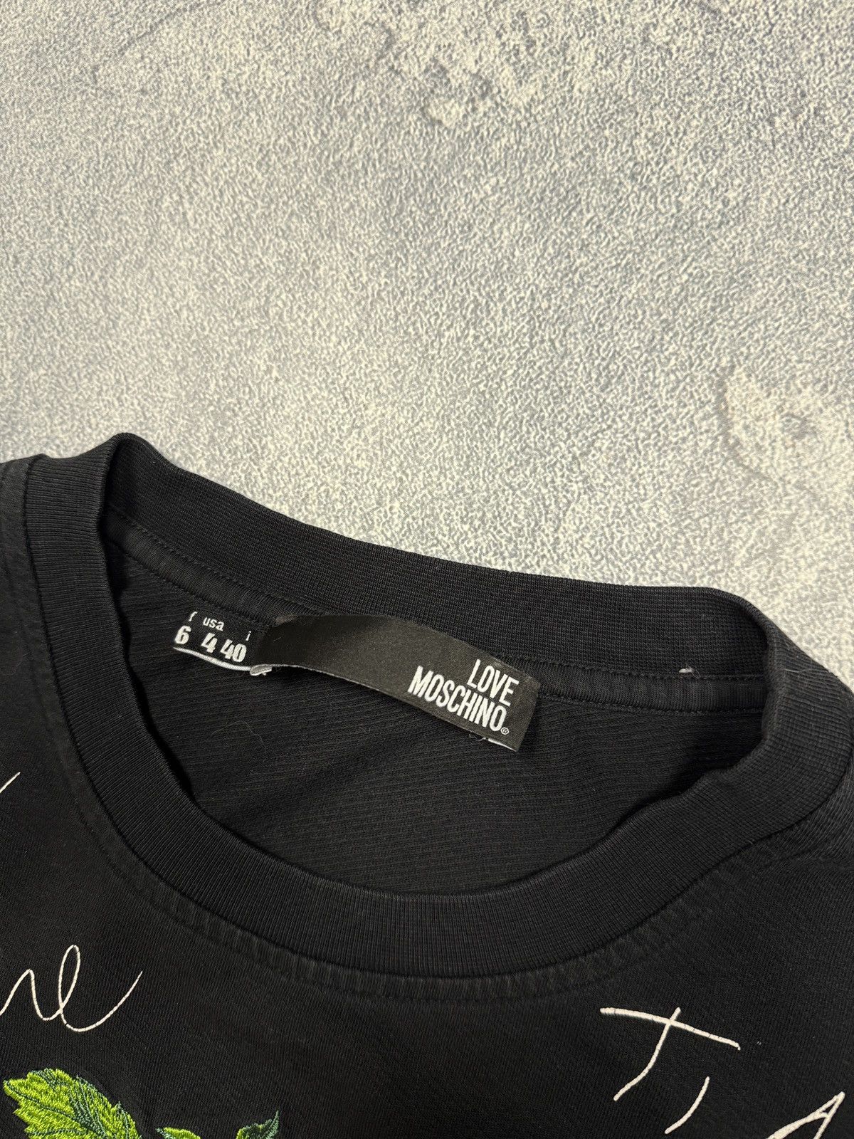 Moschino Vintage Moschino Sweatshirt Black Big Logo Size US S / EU 44-46 / 1 - 5 Thumbnail