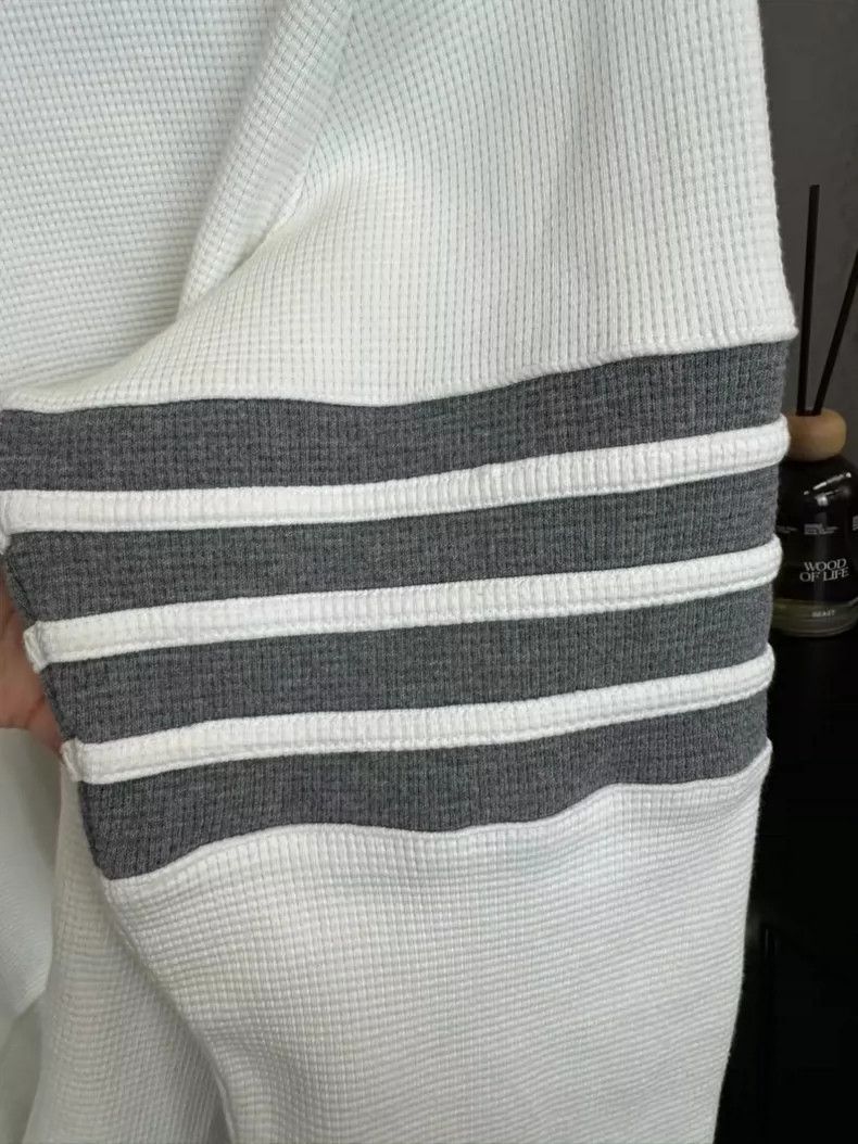 Thom Browne Thom browne White waffed sweatshirt 2504-Nextarrow Size US XL / EU 56 / 4 - 3 Thumbnail