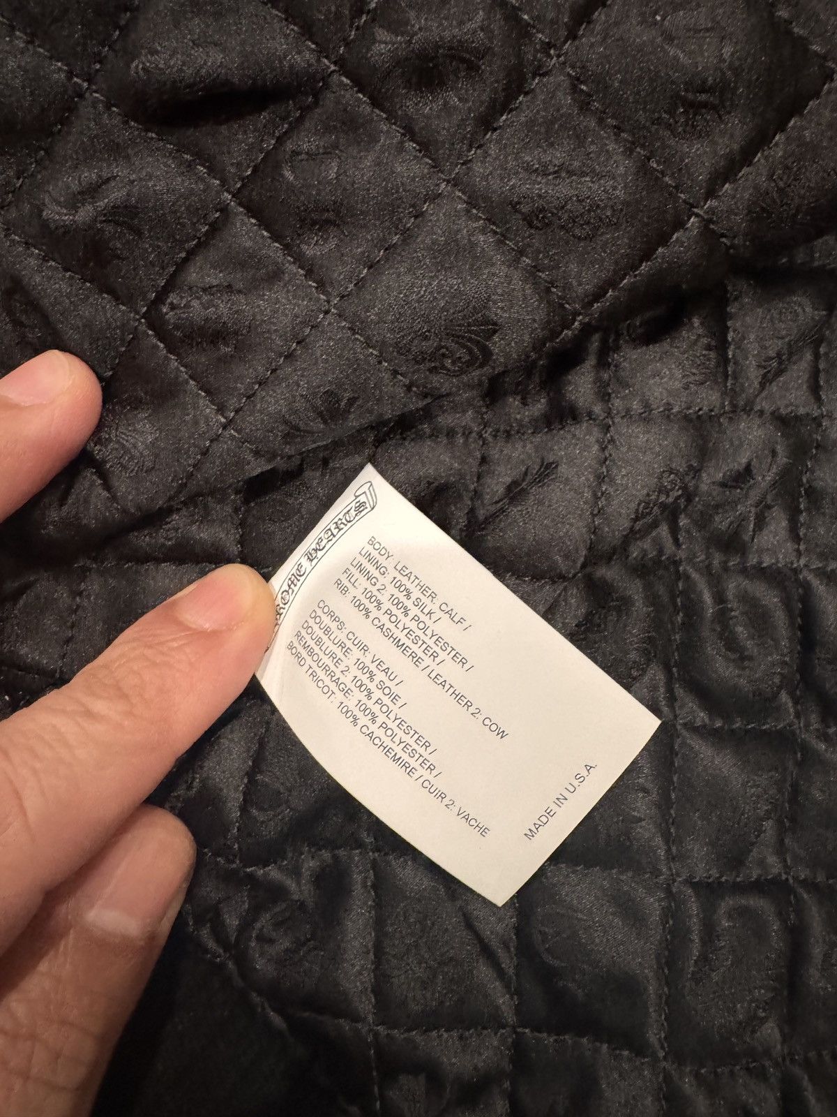 Chrome Hearts Chrome hearts cross patches leather varsity jacket size S Size US S / EU 44-46 / 1 - 6 Thumbnail