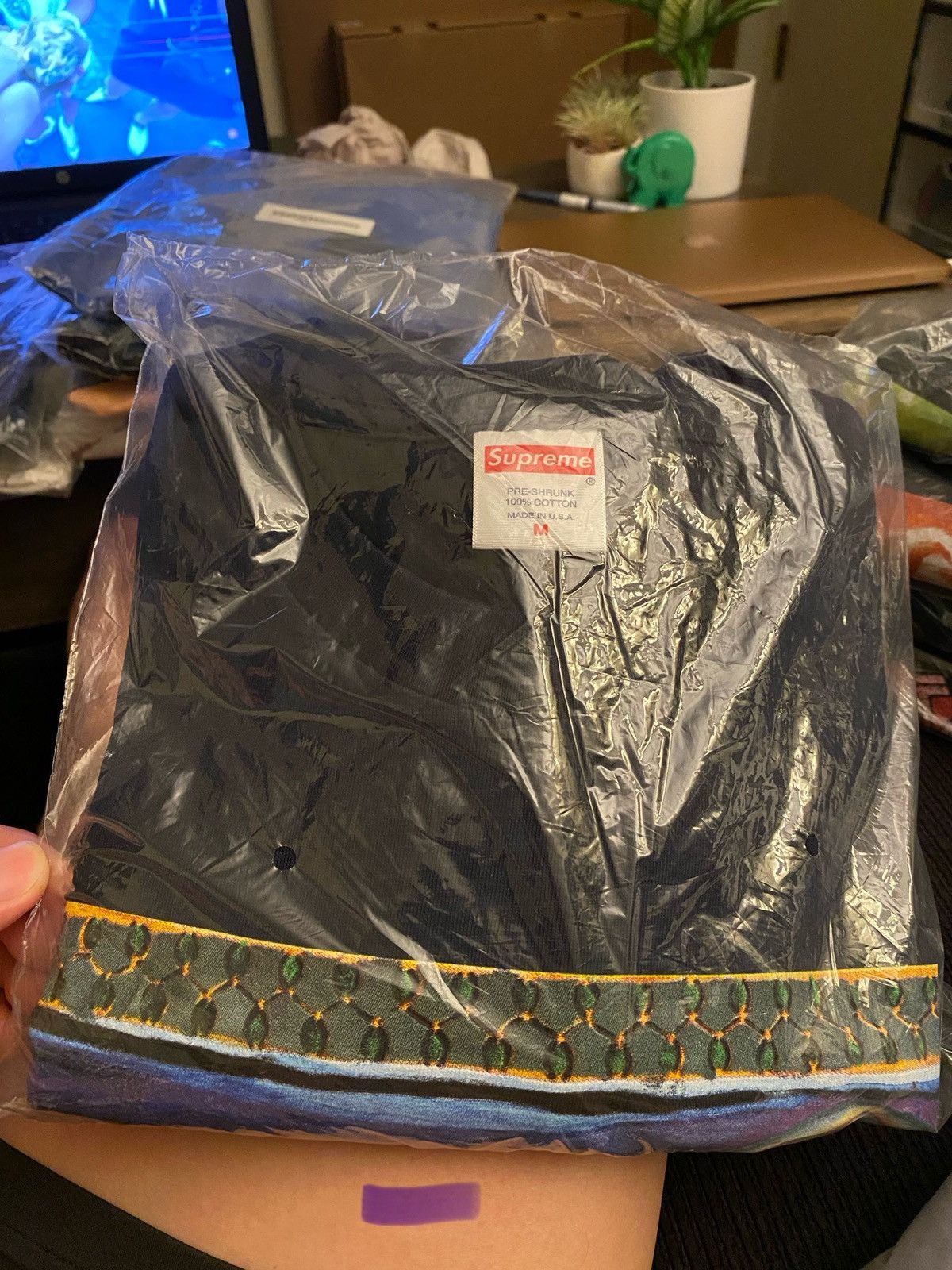 Supreme Supreme Reaper Tee Navy Size M Size US M / EU 48-50 / 2 - 2 Thumbnail