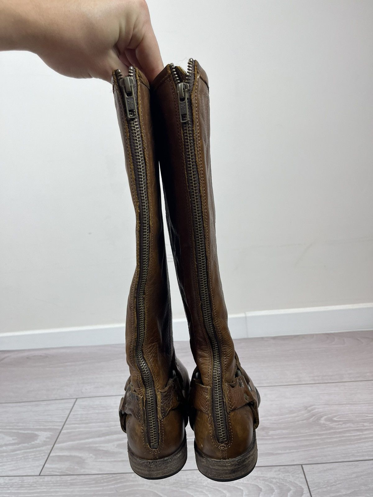 Frye Frye USA Melissa Brown Leather High Womens Boots Size US 7 / IT 37 - 11 Thumbnail