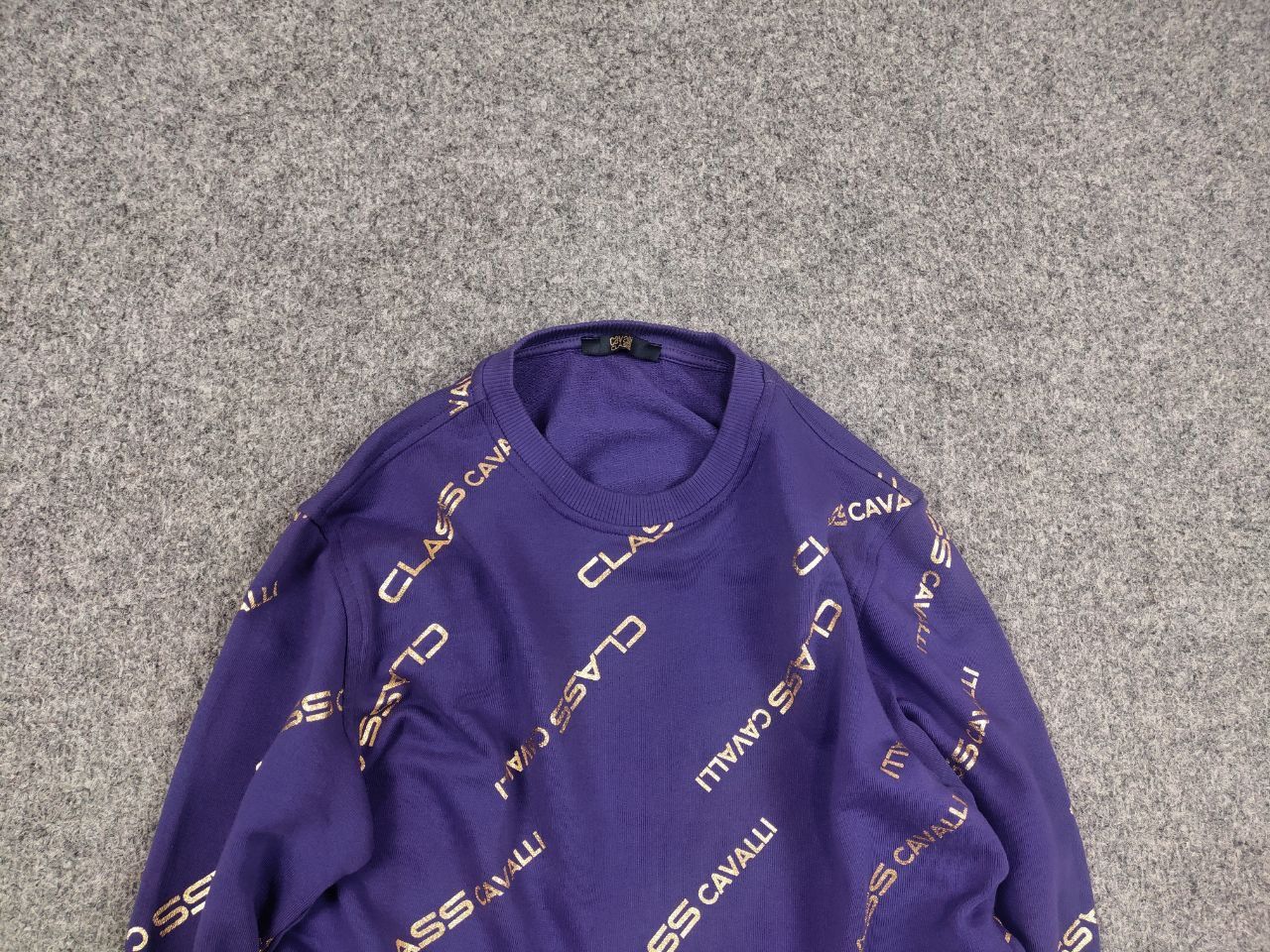 Roberto Cavalli Roberto Cavalli class Design Purple Monogram Logo Sweatshirt Size US S / EU 44-46 / 1 - 4 Thumbnail
