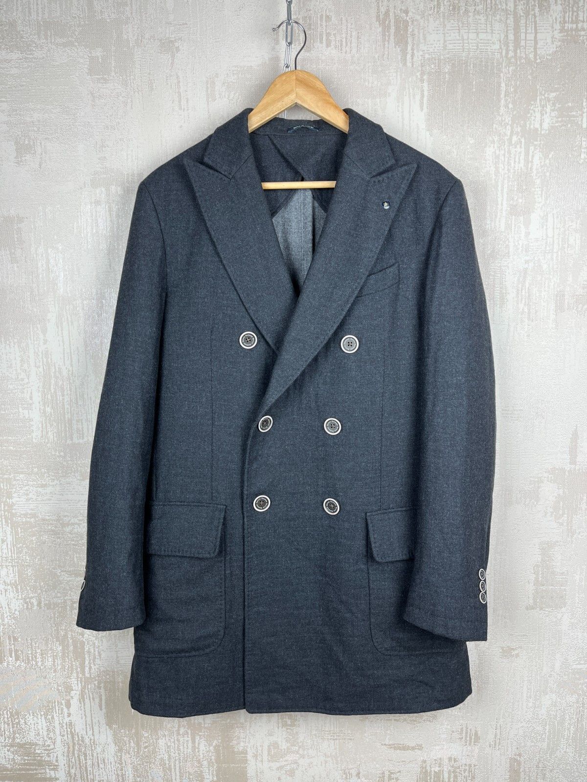 Designer Dutch Dandies Double Brested Wool Blend Coat Jacket Size US M / EU 48-50 / 2 - 2 Thumbnail