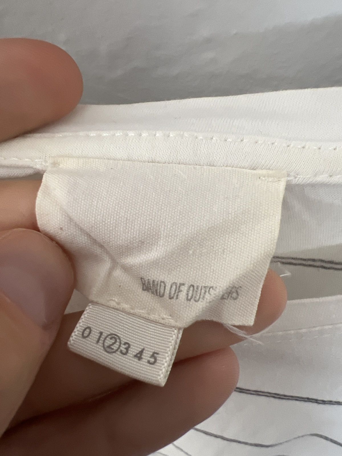 Band Of Outsiders White t-shirt with “rope” stripes Size US S / EU 44-46 / 1 - 6 Thumbnail