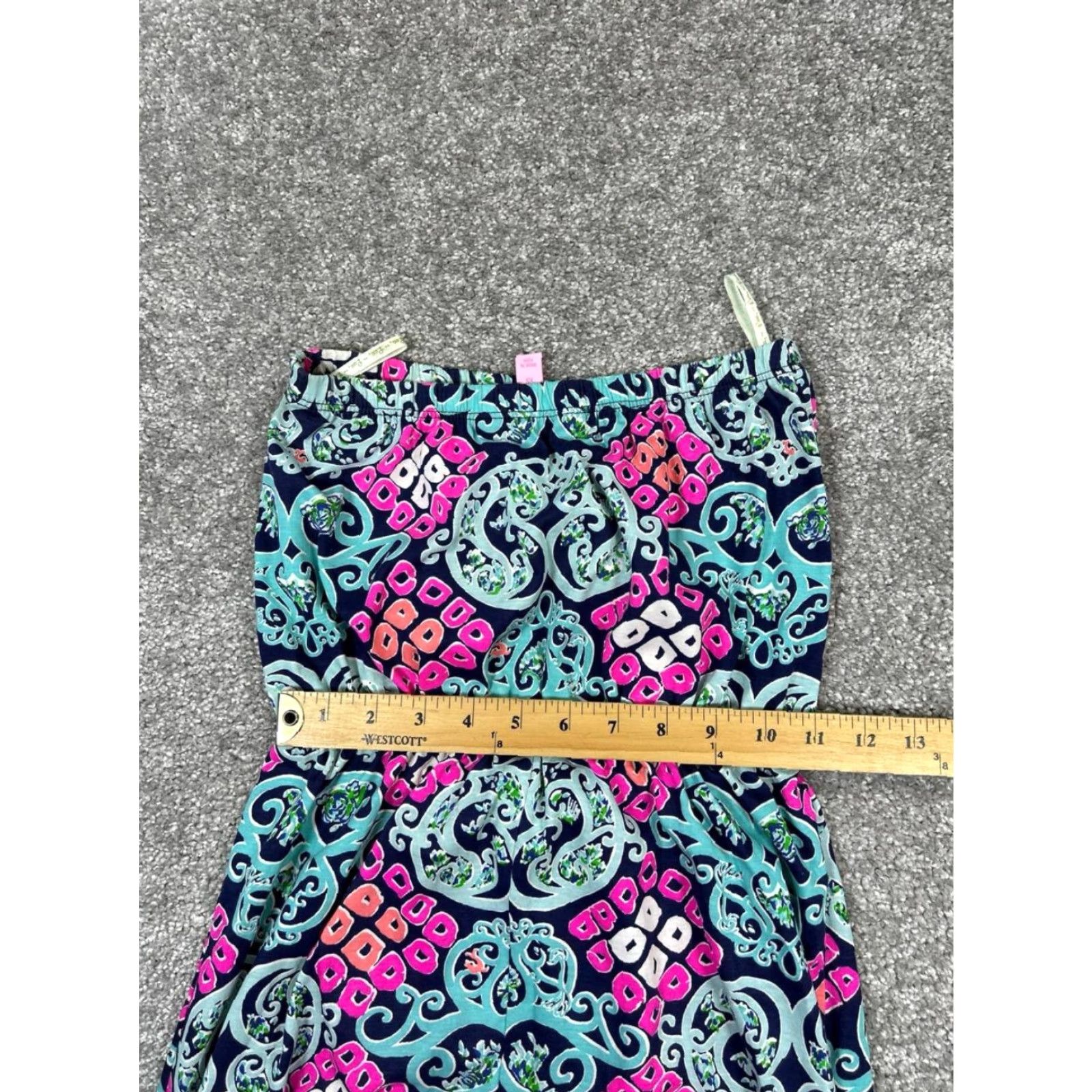 Lilly Pulitzer VINTAGE Lilly Pulitzer Dress Womens XS Pink Blue Cotton Midi Size XS / US 0-2 / IT 36-38 - 7 Thumbnail