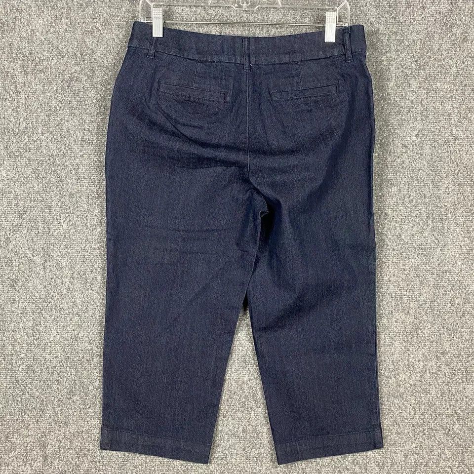 St. Johns Bay St. John's Bay Crop Pants Size 8 Women's Chino Blue Cotton Size 30" / US 8 / IT 44 - 7 Thumbnail