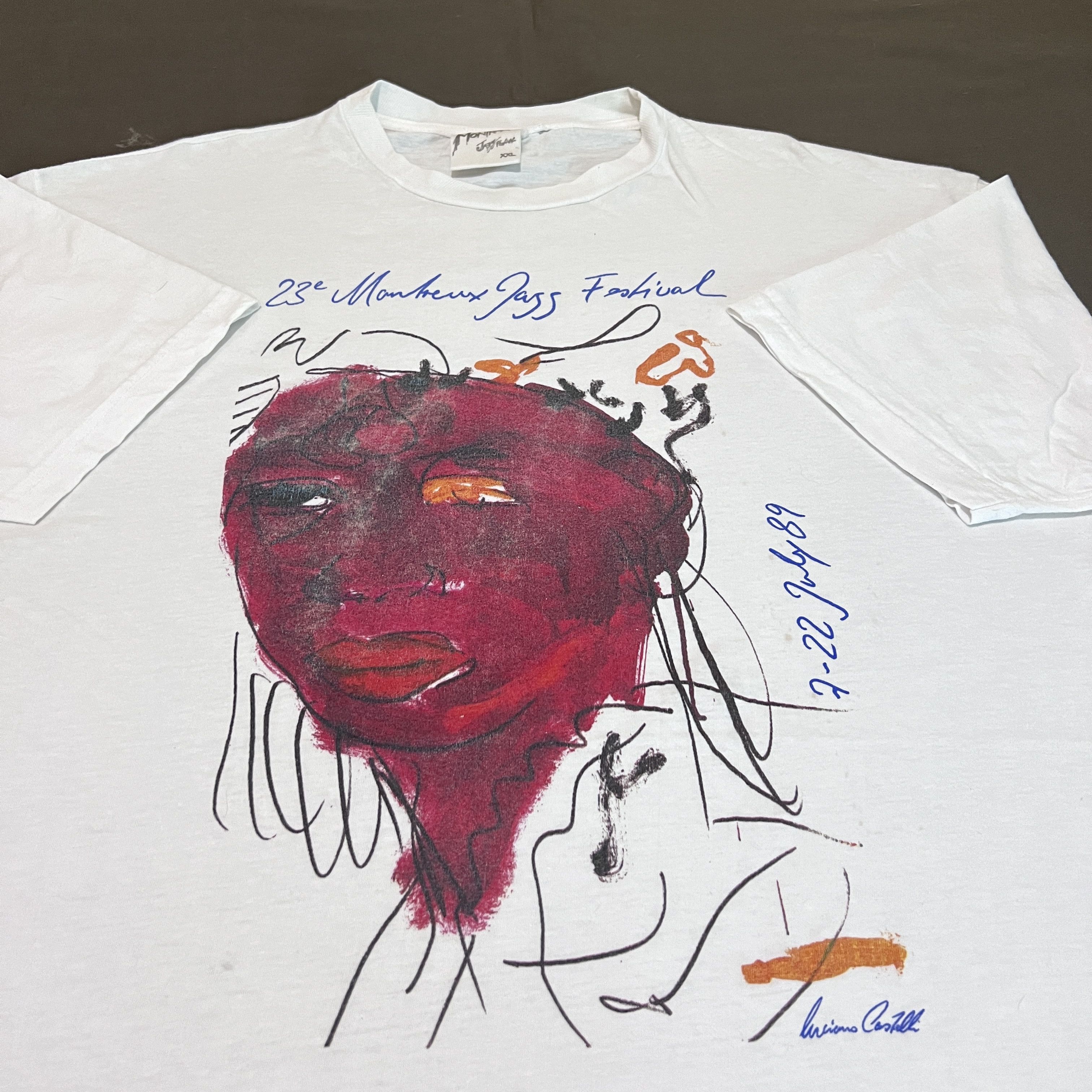 Band Tees × Vintage Vtg Luciano Castelli Swiss painter artist Montreux Jazz Fest Size US XXL / EU 58 / 5 - 1 Thumbnail