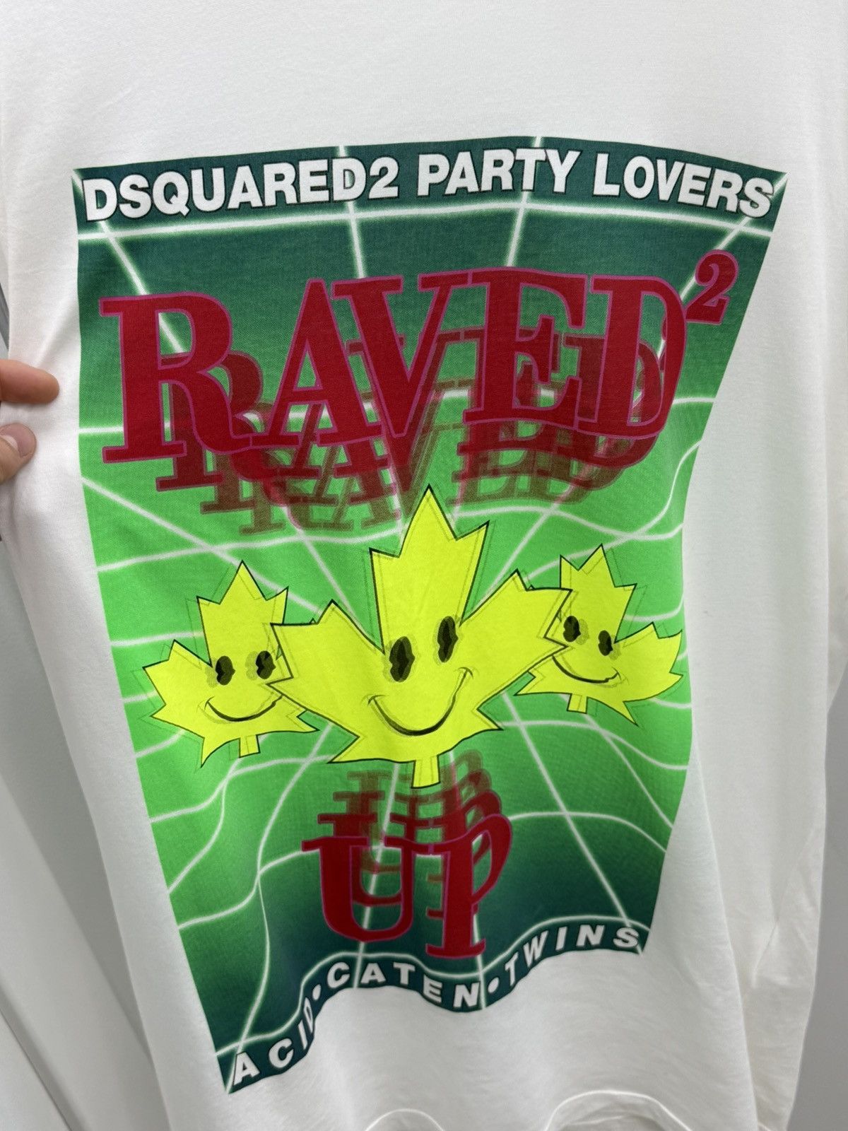 Dsquared2 Dsquared2 Raved Up Y2K Dyed Graphic T-Shirt Tee Size US M / EU 48-50 / 2 - 2 Thumbnail