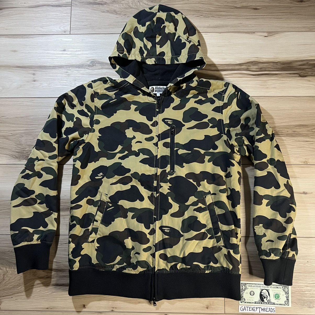Bape BAPE Beige ABC Camo Fleece Lined Windbreaker Jacket Size US XL / EU 56 / 4 - 1 Thumbnail