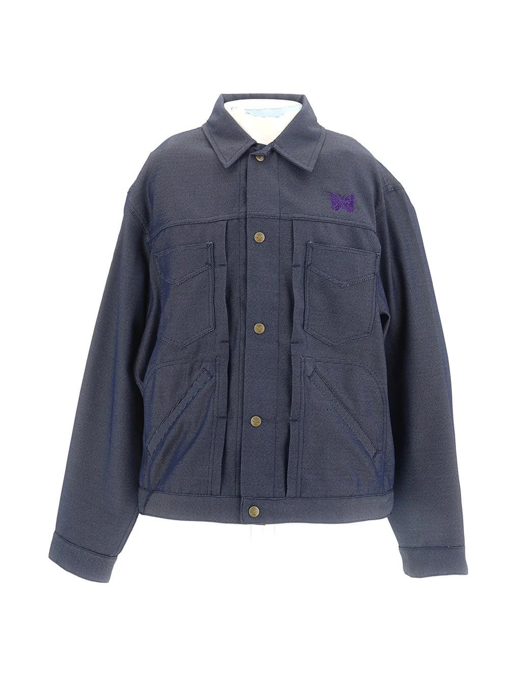Needles o1y0225 Logo Denim Jacket in Blue Size US S / EU 44-46 / 1 - 1 Thumbnail