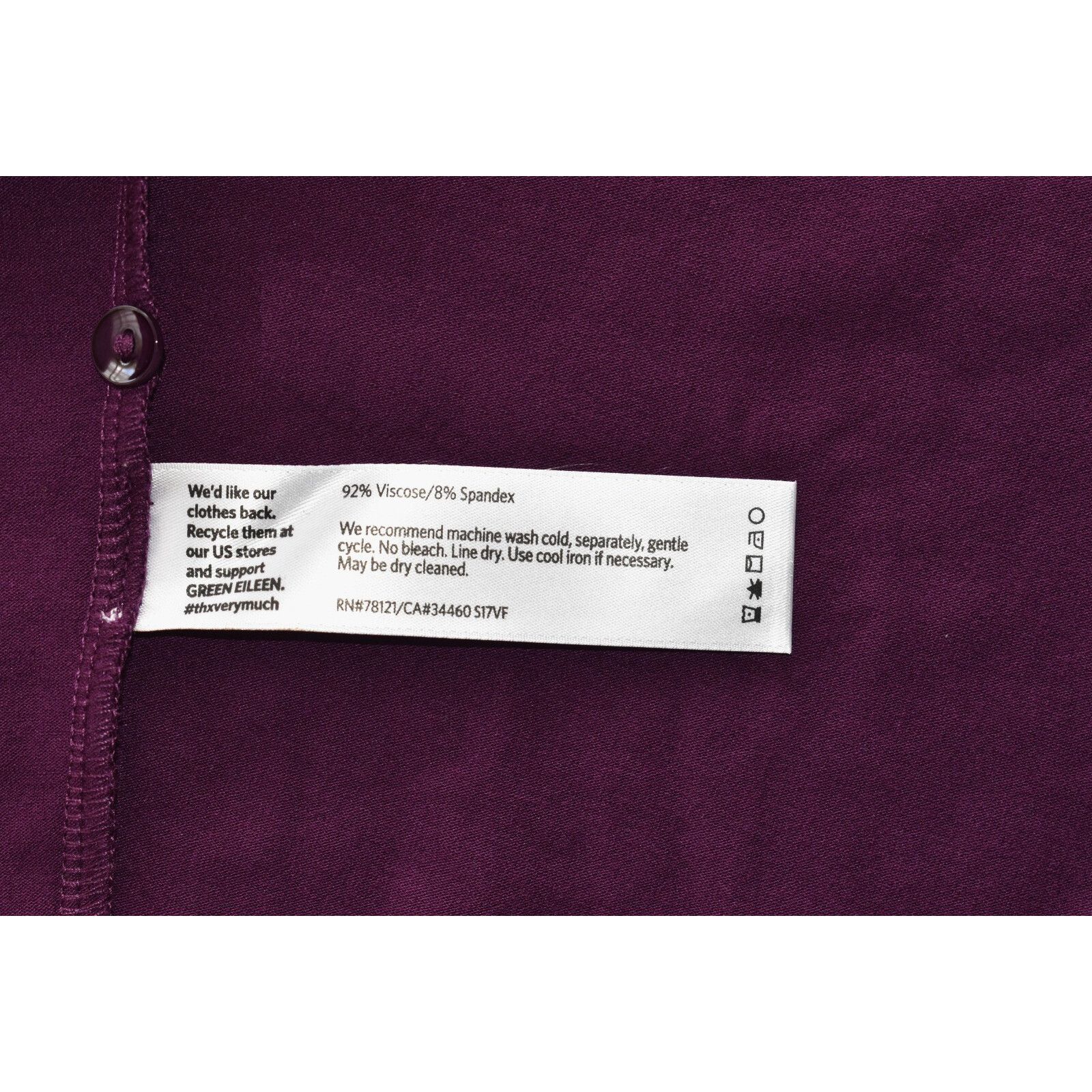 Eileen Fisher EILEEN FISHER Purple Jersey Short Sleeve Petite Dress Sz PL Size XL / US 12-14 / IT 48-50 - 6 Thumbnail