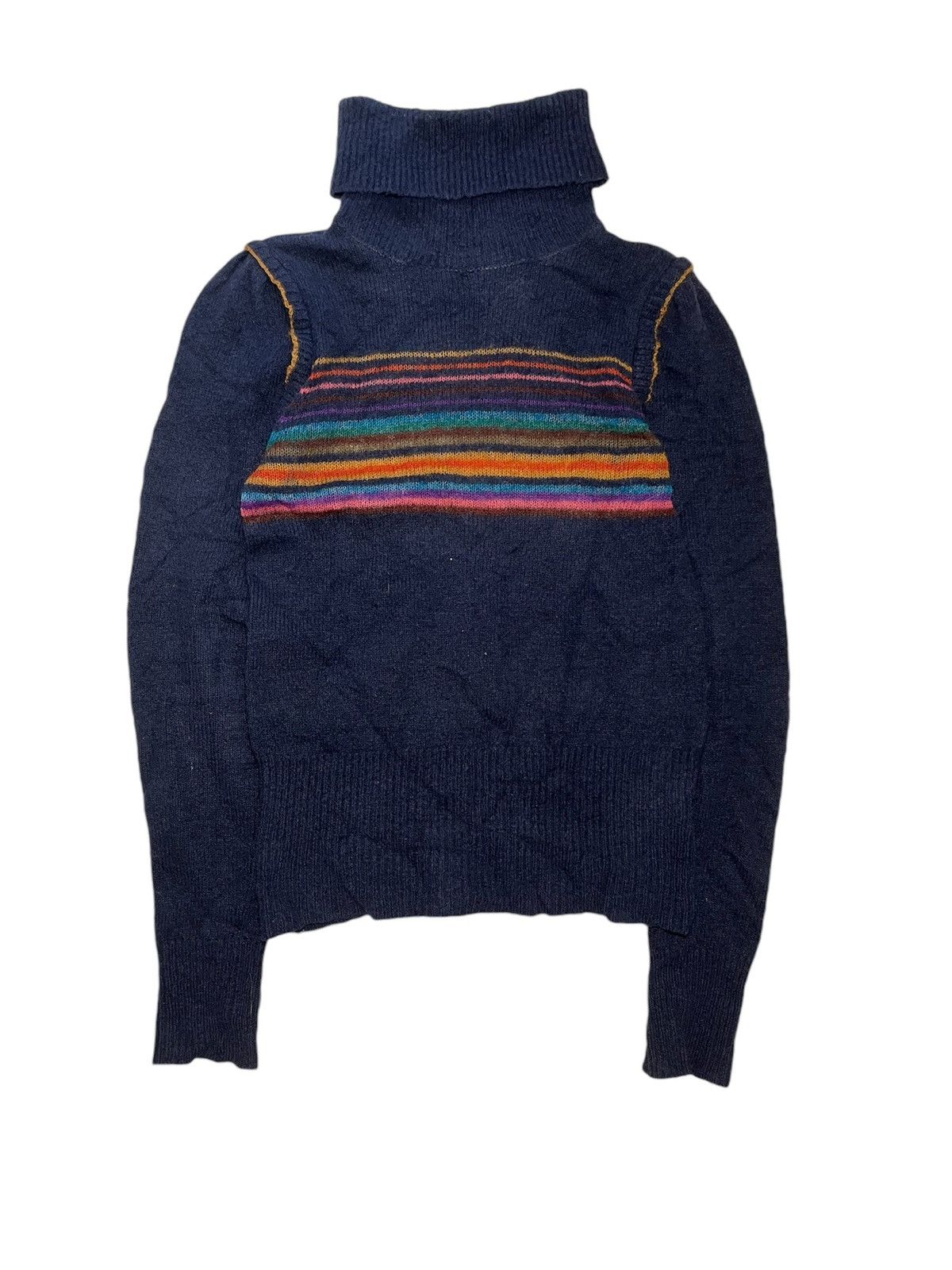 Designer × Marc Jacobs Marc by Marc Jacobs Striped Mohair rainbow Sweater Size US S / EU 44-46 / 1 - 3 Thumbnail