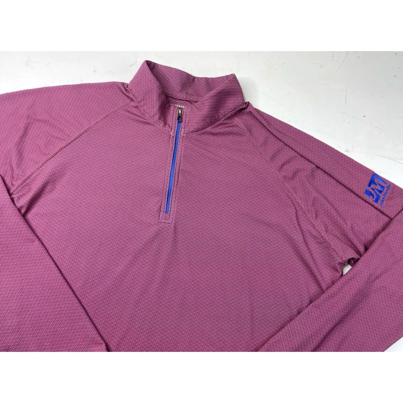 Vintage Holderness & Bourne Pullover Mens Large Amaretto Cobalt Barlow Quarter Zip Golf Size US L / EU 52-54 / 3 - 3 Thumbnail