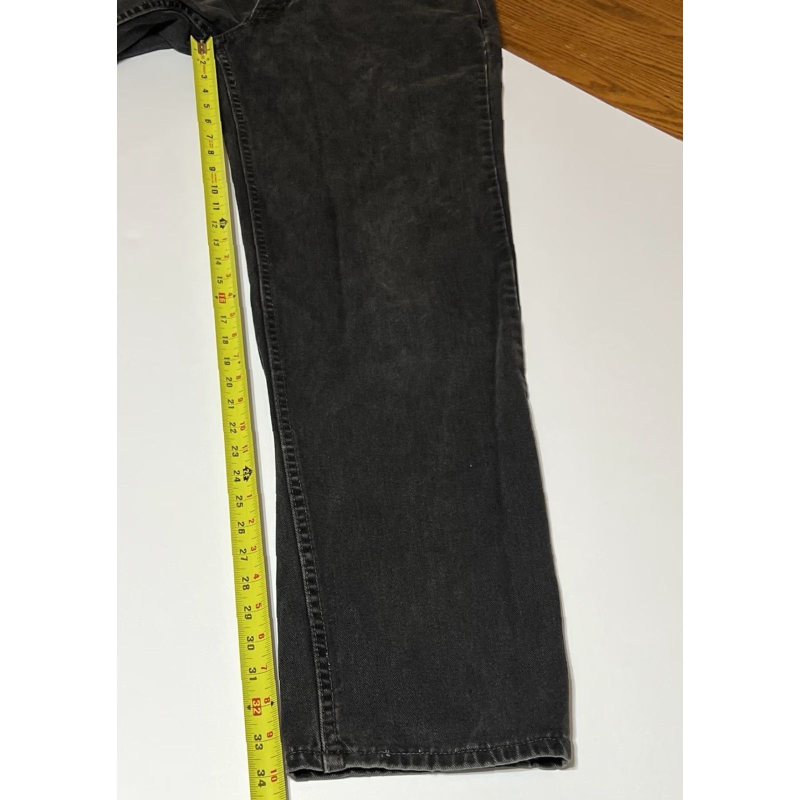 Levi's VTG Levi's 550 Jeans Mens 34x34 Regular Relaxed Denim Black 5-Pocket USA 90s Grunge Size US 34 / EU 50 - 5 Thumbnail
