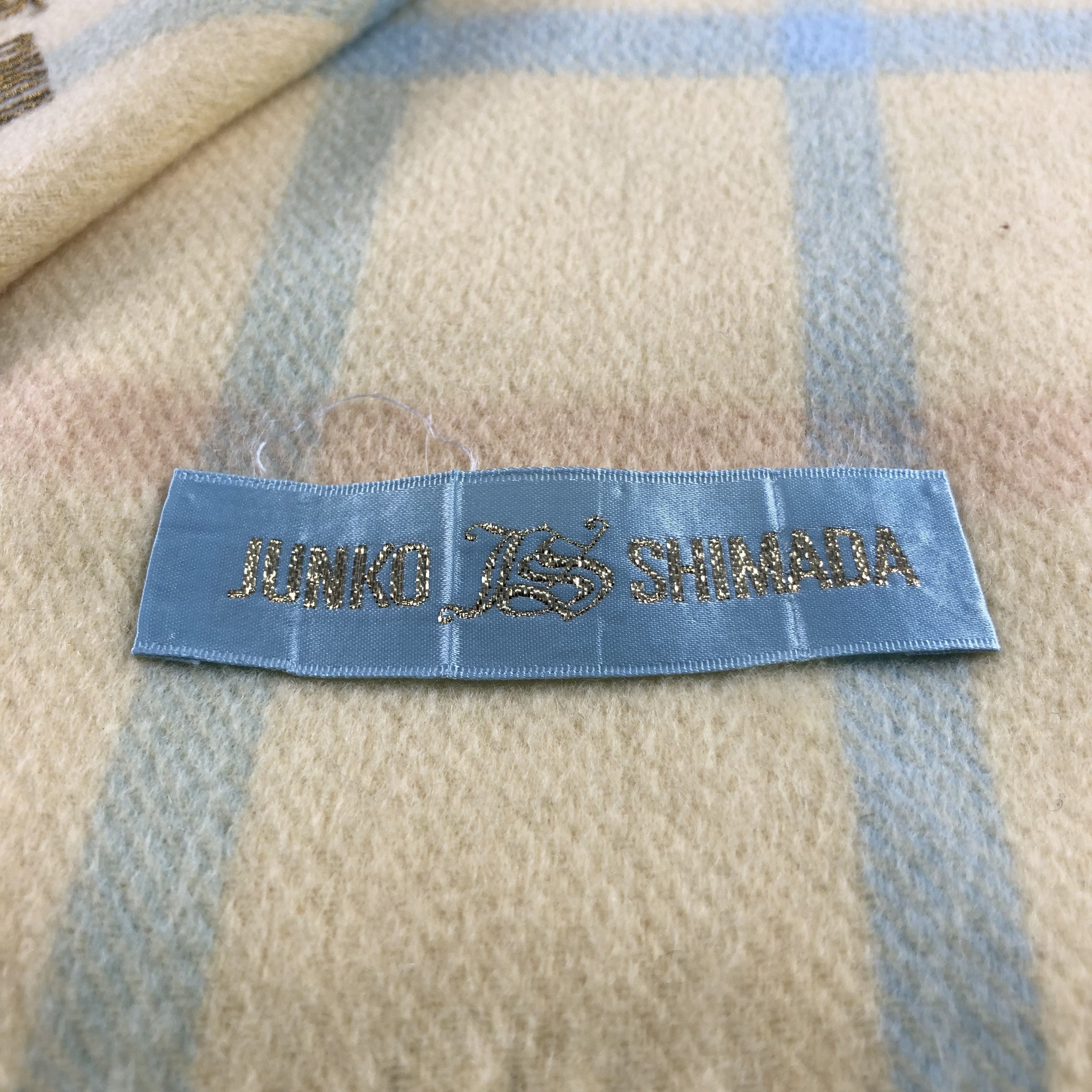 Junko Shimada Junko Shimada Tartan Wool Scarf Muffler V822 Size ONE SIZE - 7 Thumbnail