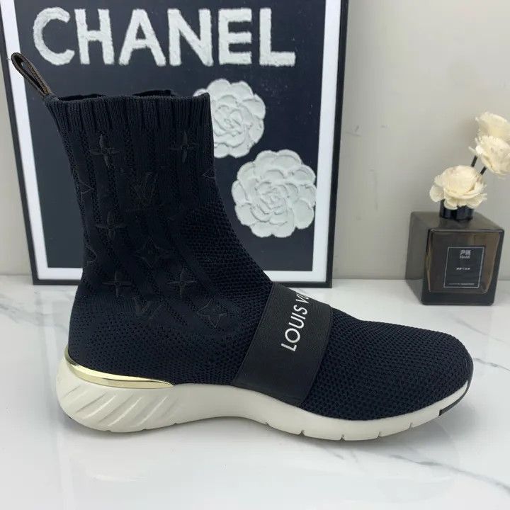 Louis Vuitton Louis Vuitton Black Knitted Ankle Boots -2508 Size US 6.5 / EU 39-40 - 7 Thumbnail