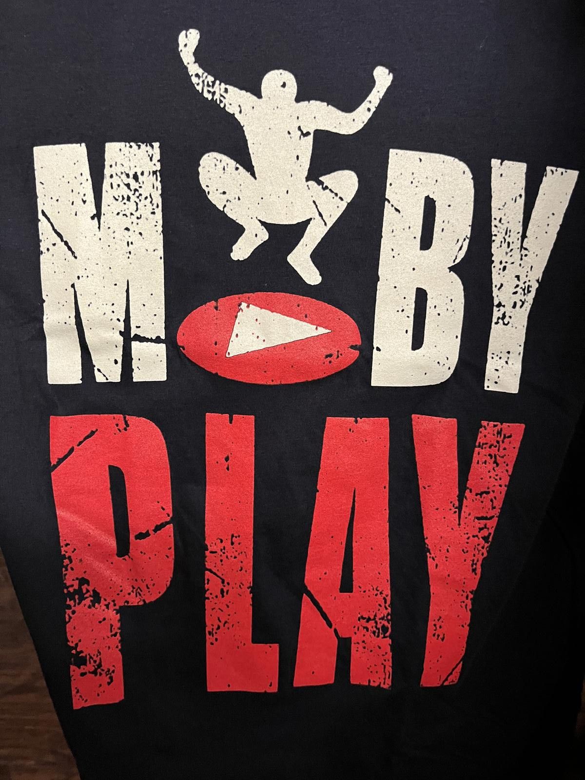 Designer DJ Moby Ringer T-shirt Vintage y2k Moby Play Album Shirt -L Size US L / EU 52-54 / 3 - 2 Thumbnail