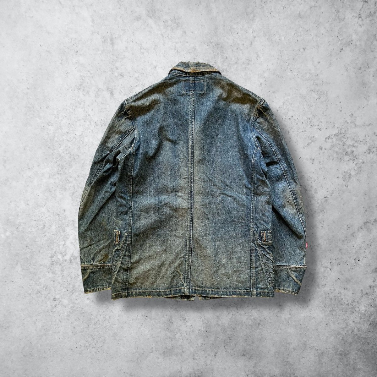 Levi's Vintage Clothing 🔥Vintage Levis Distressed Denim Chore Jacket Size US M / EU 48-50 / 2 - 3 Thumbnail