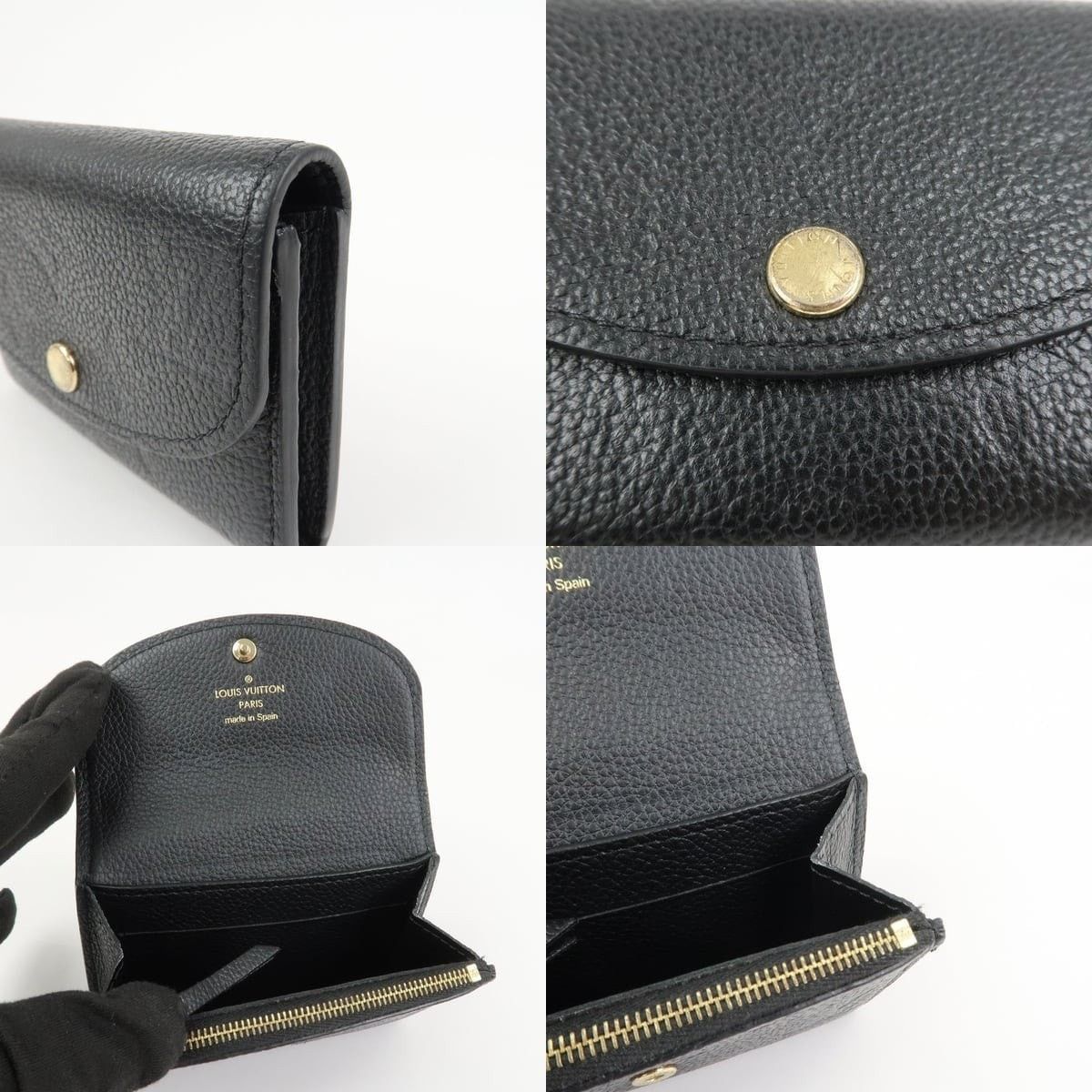 Louis Vuitton Louis Vuitton Empreinte Rosalie Coin Purse Leather Black Size ONE SIZE - 5 Thumbnail