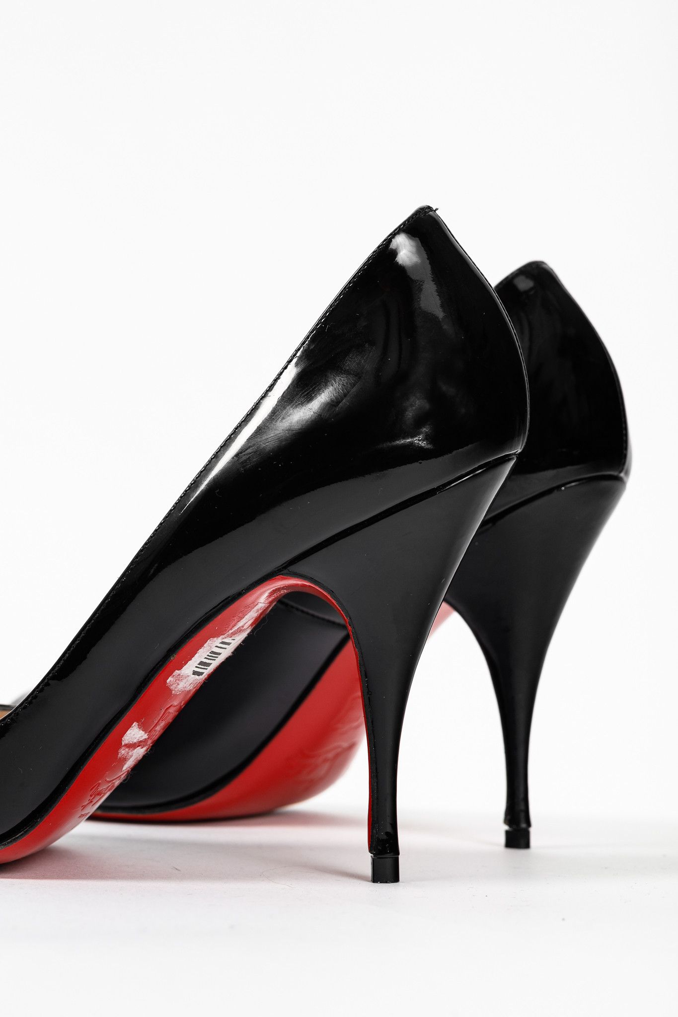 Christian Louboutin Christian Louboutin Yoyo 100 Patent Peep-Toe Pumps Size US 7.5 / IT 37.5 - 8 Thumbnail