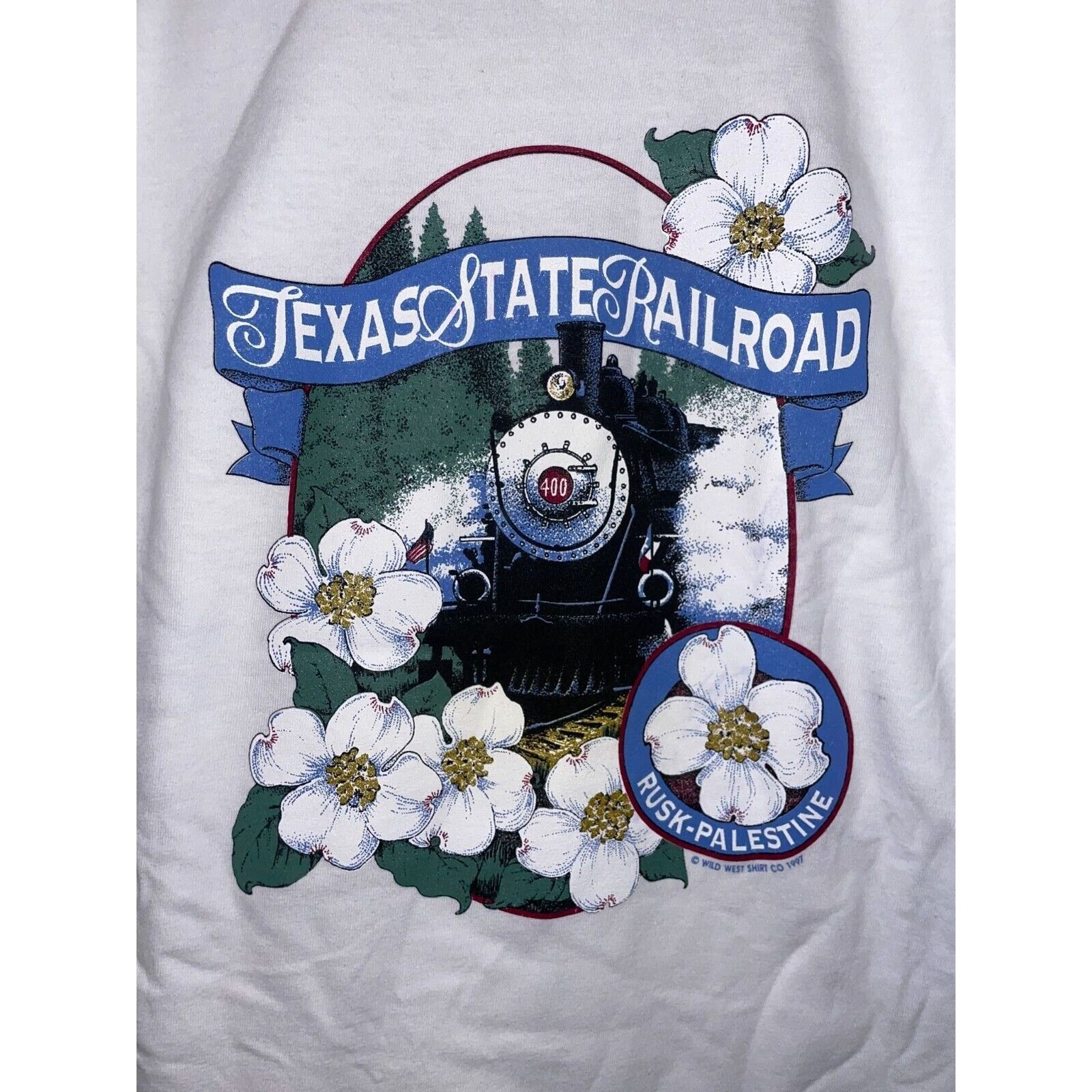 Anvil Vintage Womens Train Shirt Texas State Railroad Tee 90s M Size M / US 6-8 / IT 42-44 - 2 Thumbnail