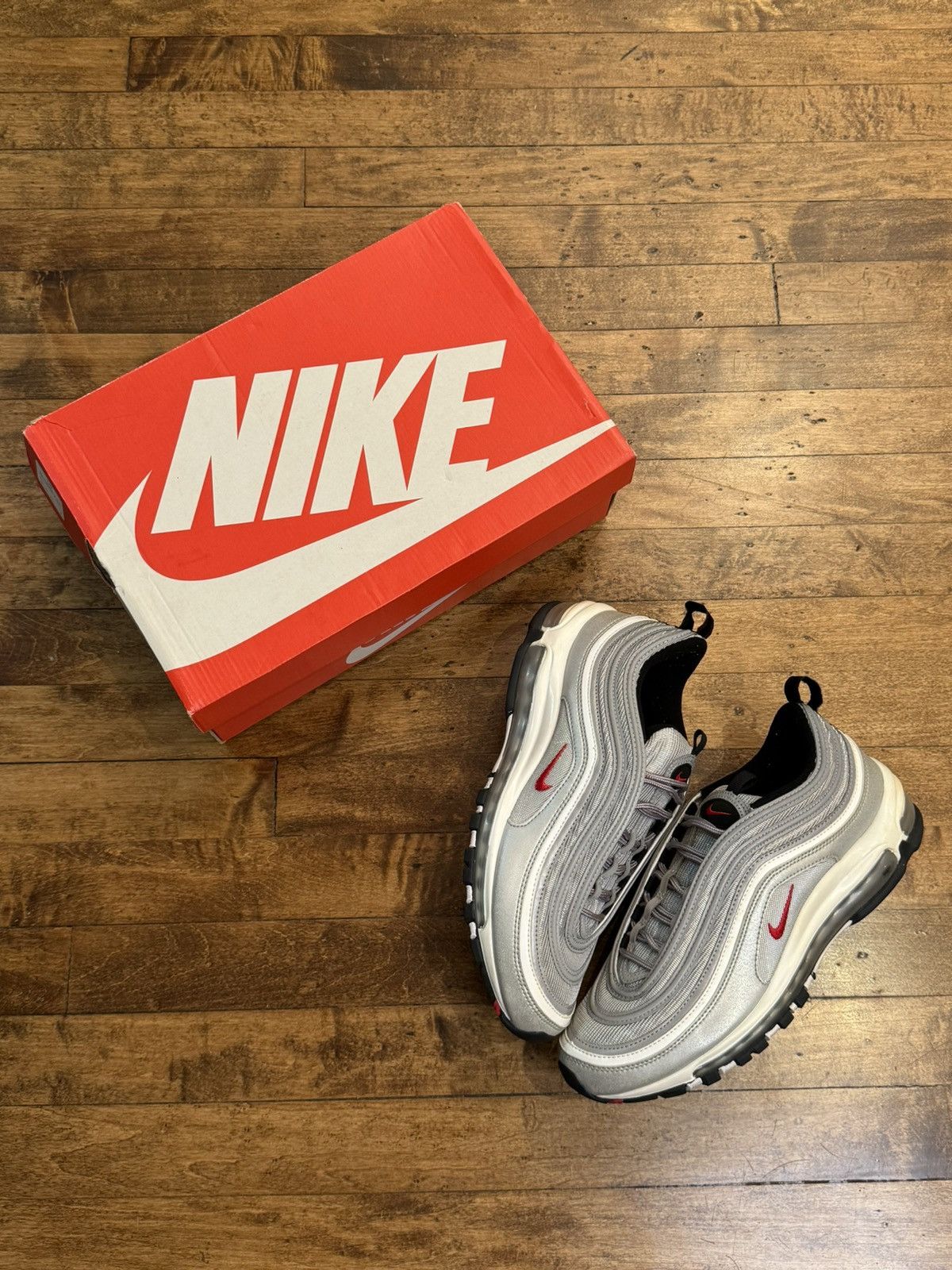 Air max 97 silver bullet grailed best sale