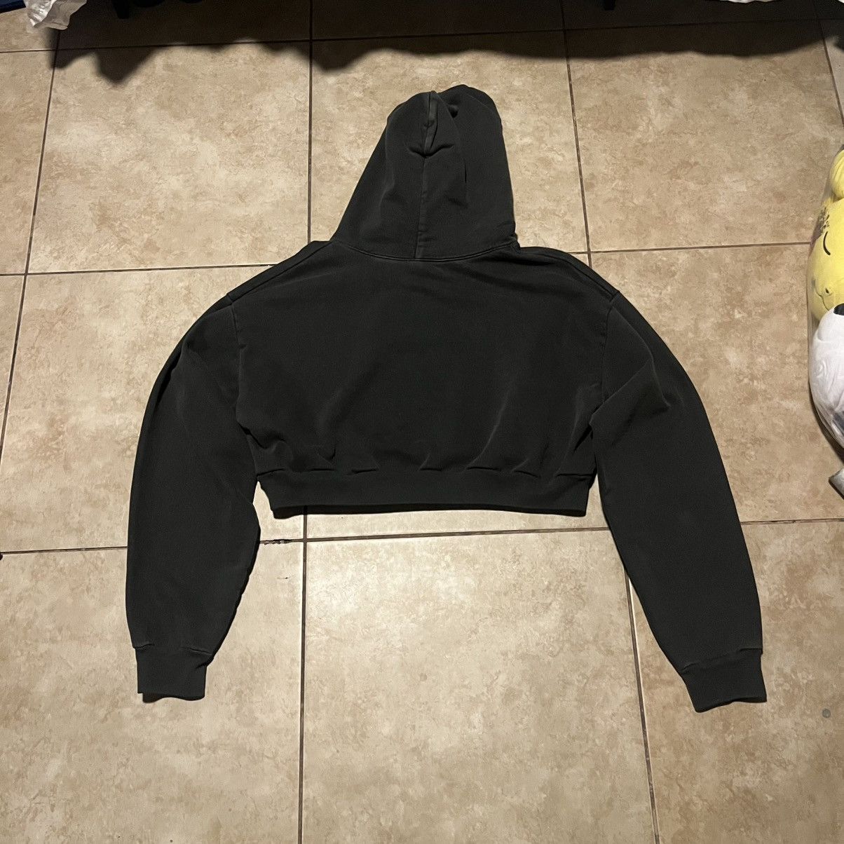 Los Angeles Apparel Los Ángeles Apparel Vintage Black Cropped Hoodie Size XL / US 12-14 / IT 48-50 - 2 Thumbnail