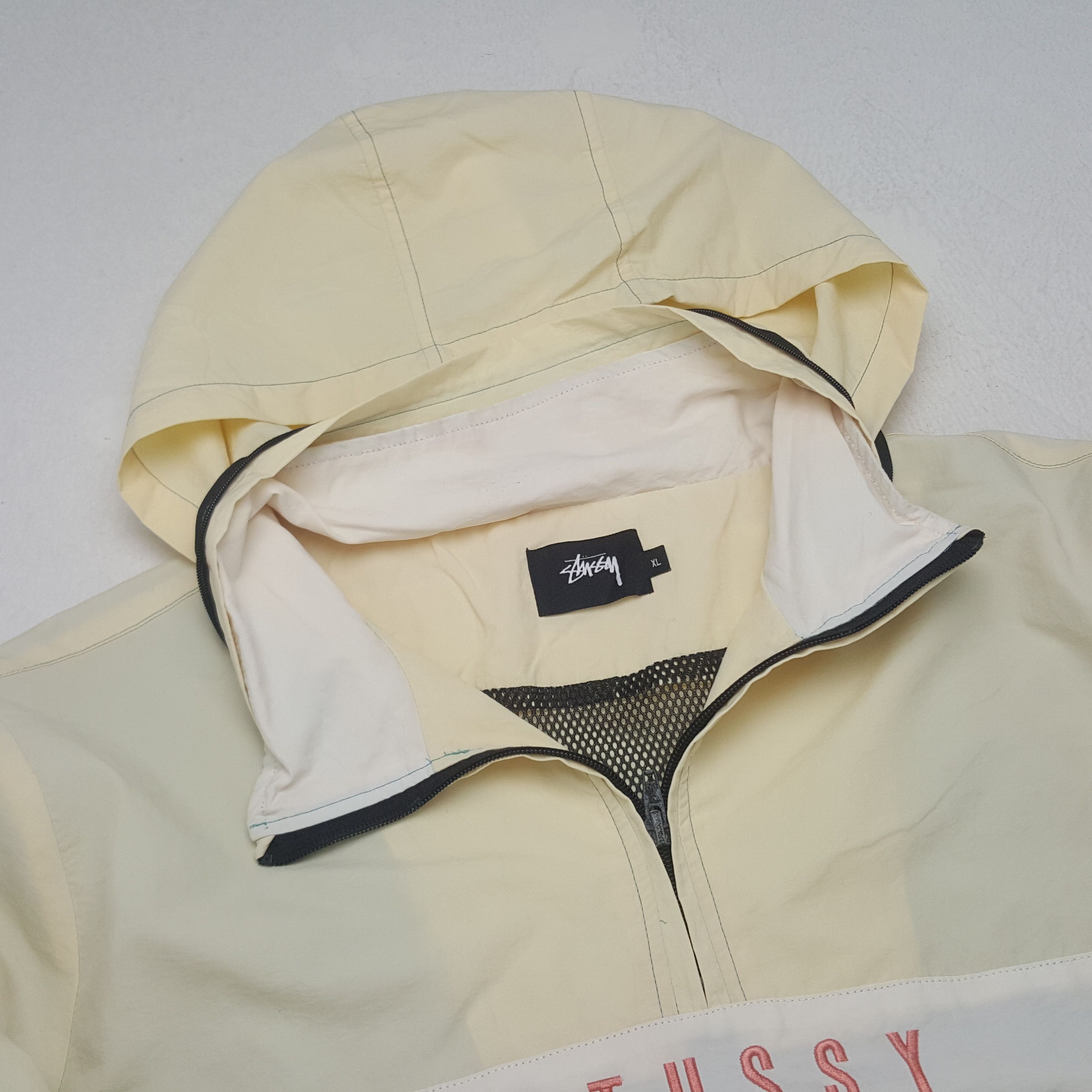 Stussy × Vintage Vintage Stussy Custom Logo Windbreaker Jacket with Hoodie Size US L / EU 52-54 / 3 - 4 Thumbnail
