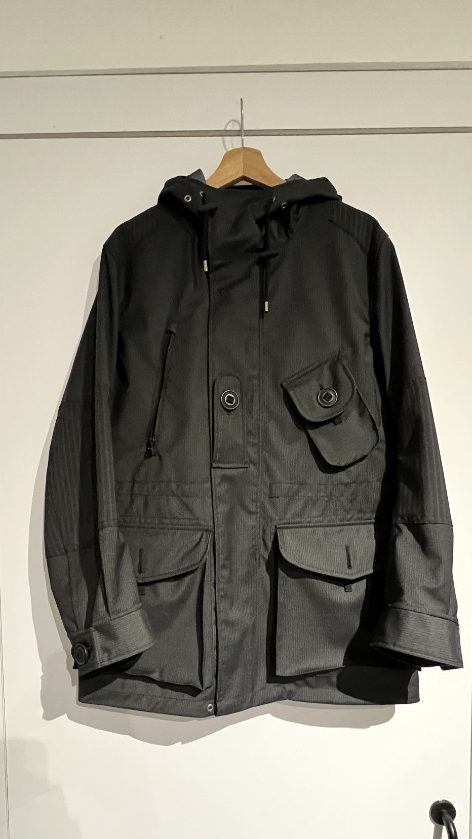 Junya Watanabe SS19 Junya Watanabe Man Gabardine Wool Utility Pocket Poncho Size US L / EU 52-54 / 3 - 1 Thumbnail