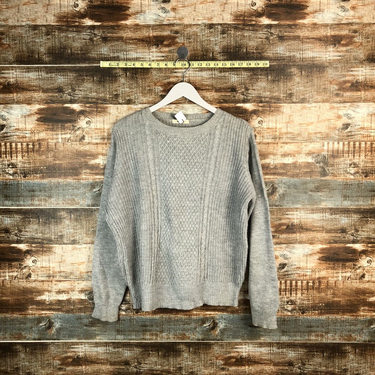 Homespun Knitwear × Japanese Brand Khalita vintage Grey Knitwear #A1700 Size US L / EU 52-54 / 3 - 1 Thumbnail