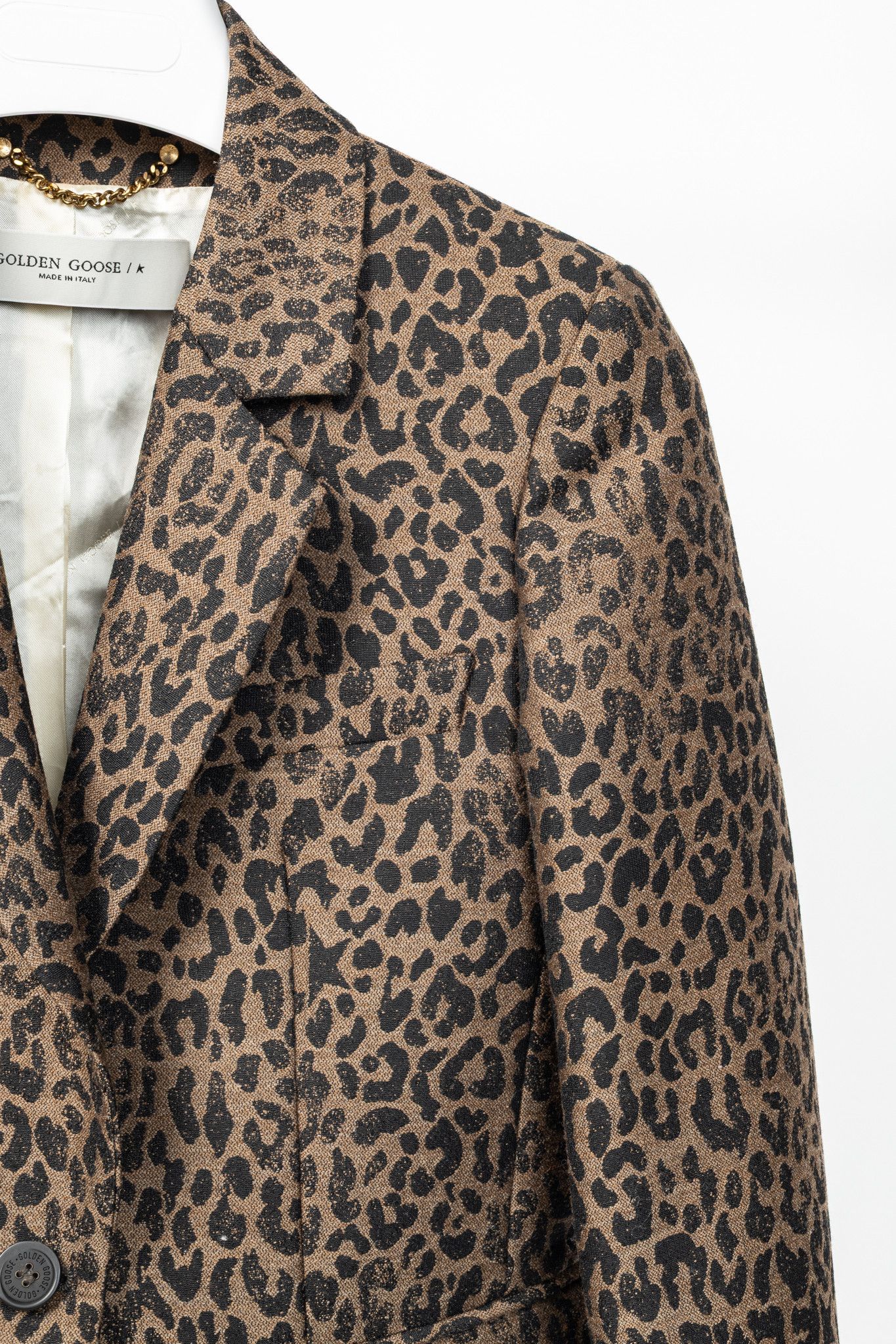 Golden Goose Golden Goose Animalier Leopard Single-Breasted Blazer Size S / US 4 / IT 40 - 5 Thumbnail
